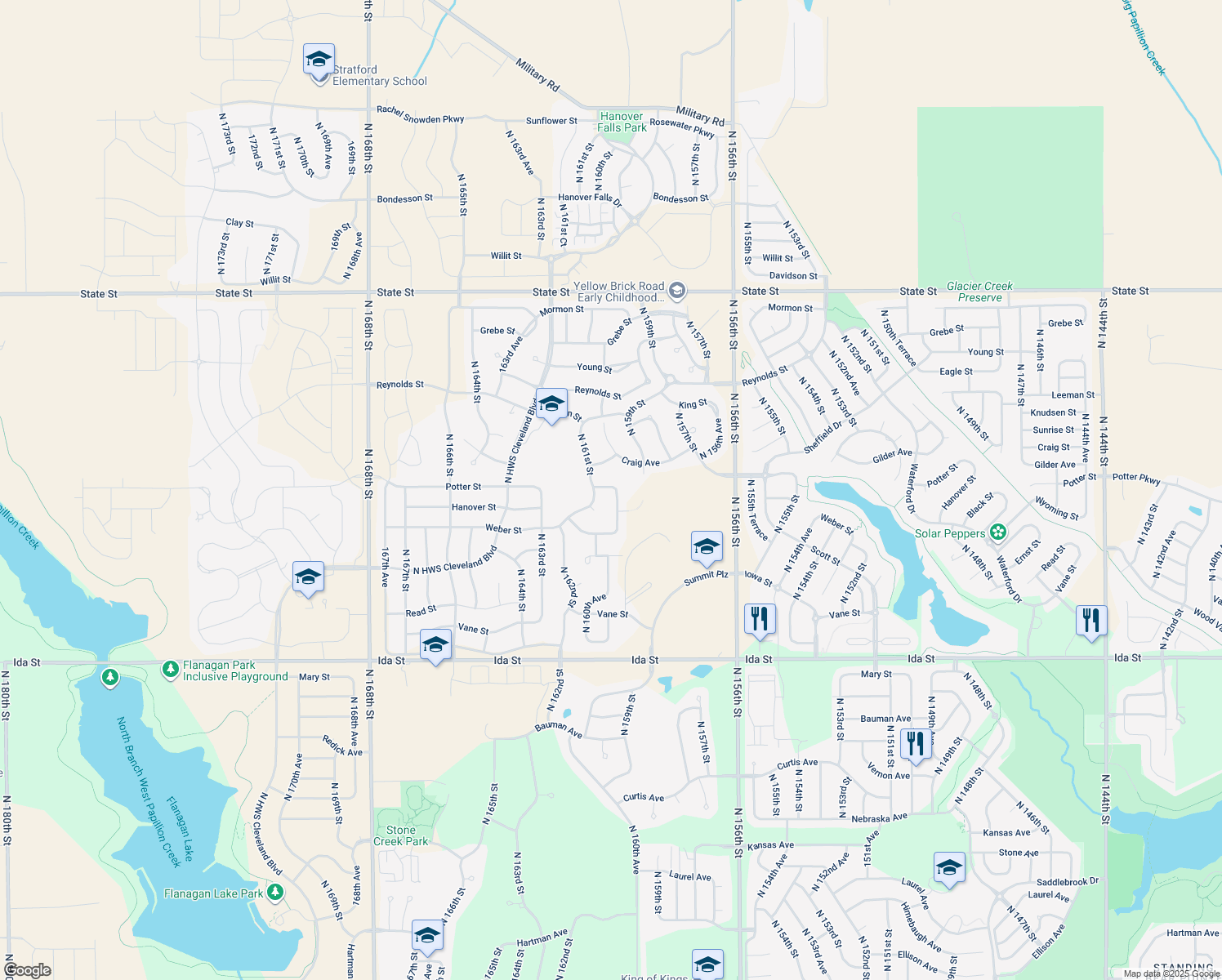 16019 Potter Street, Bennington NE Walk Score