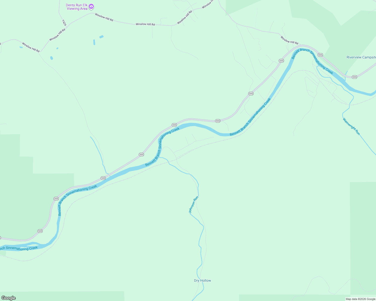 map of restaurants, bars, coffee shops, grocery stores, and more near 108 Powers Lane in Benezette