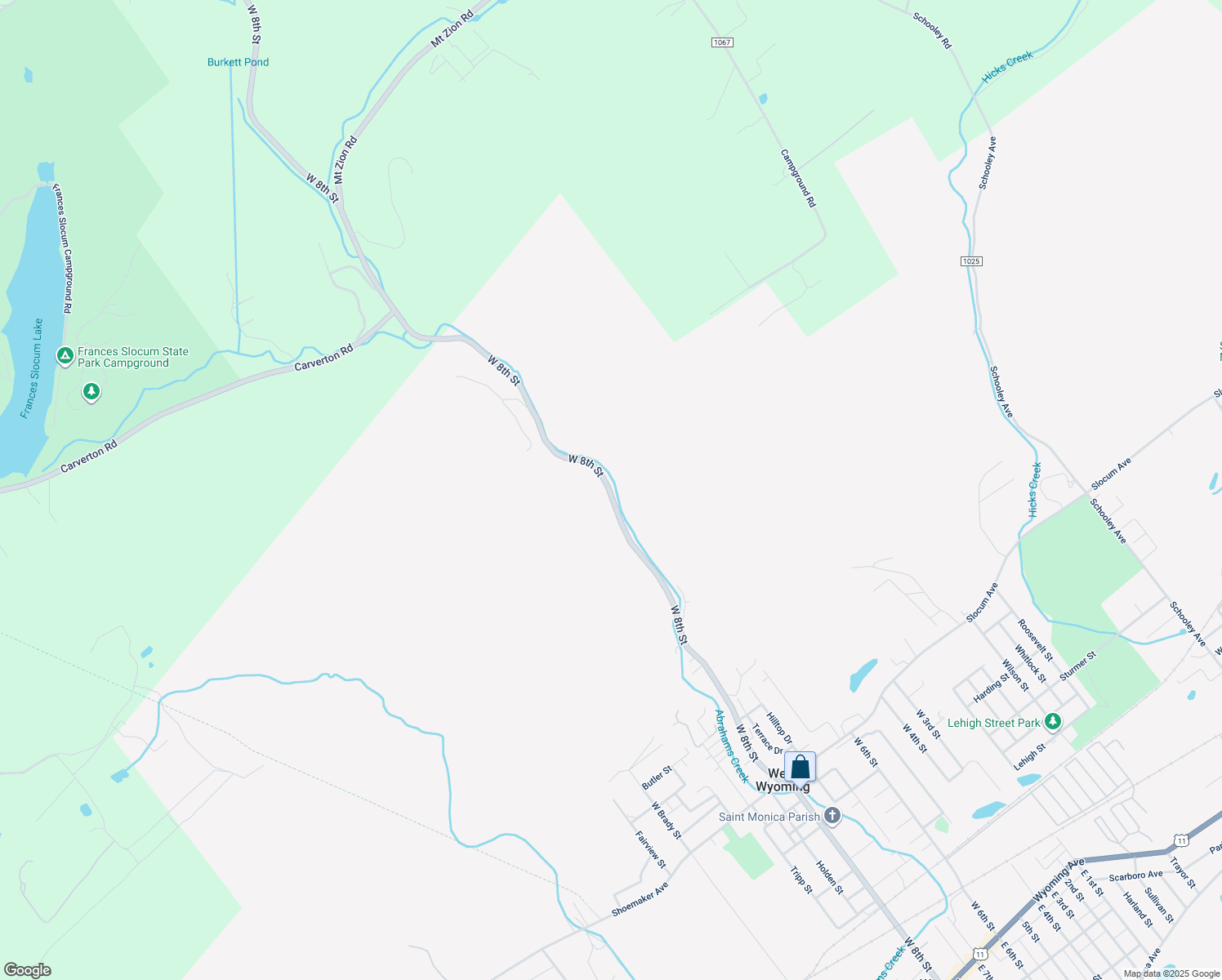 map of restaurants, bars, coffee shops, grocery stores, and more near 1003 West 8th Street in Wyoming