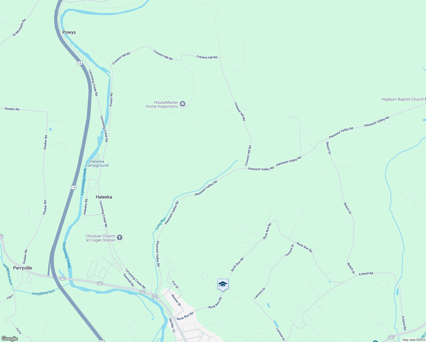 map of restaurants, bars, coffee shops, grocery stores, and more near 1184 Pleasant Valley Road in Cogan Station
