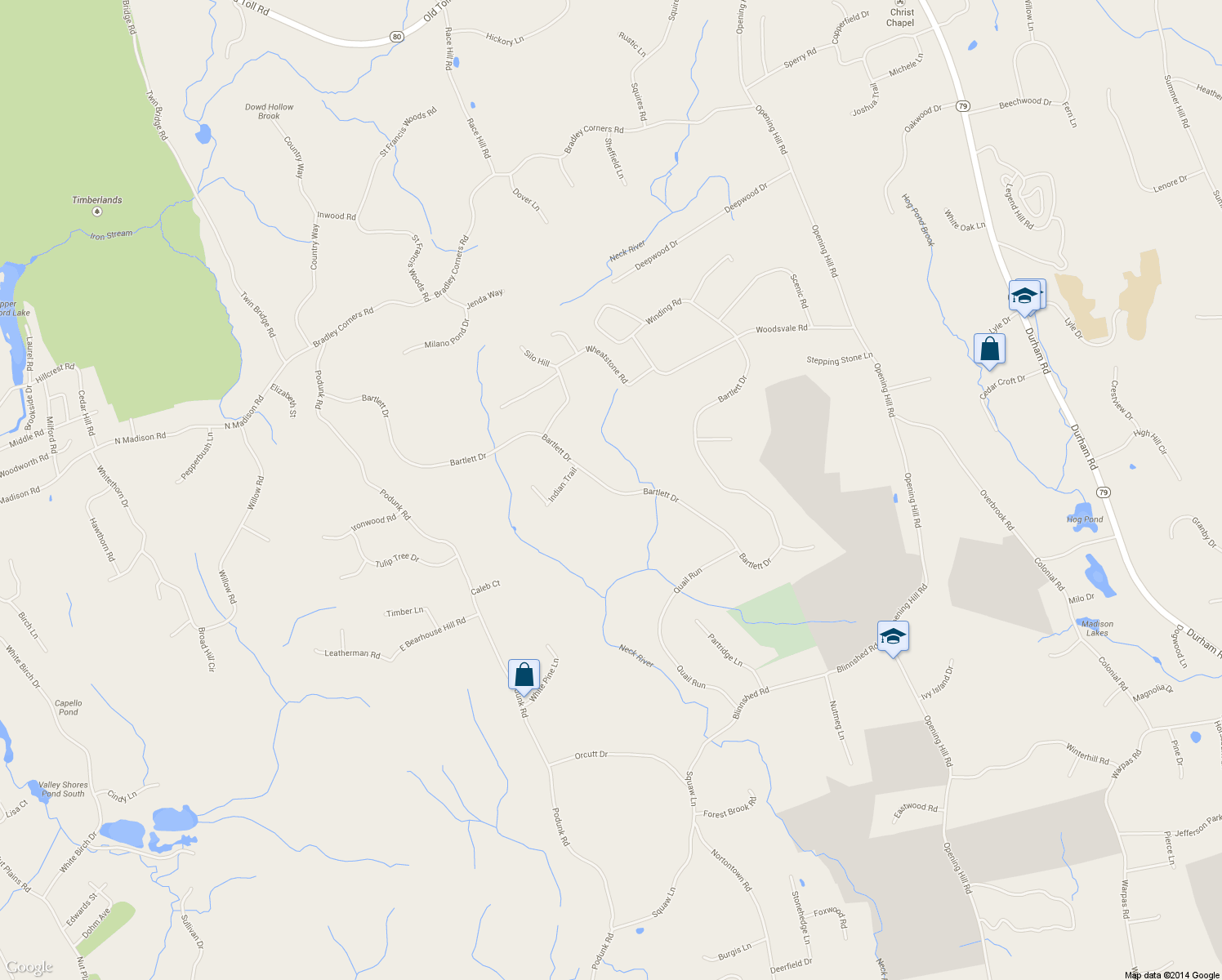 map of restaurants, bars, coffee shops, grocery stores, and more near 273 Bartlett Drive in Madison