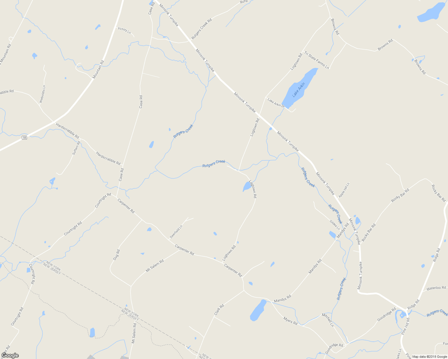 map of restaurants, bars, coffee shops, grocery stores, and more near 1 Quartz Lane in Port Jervis