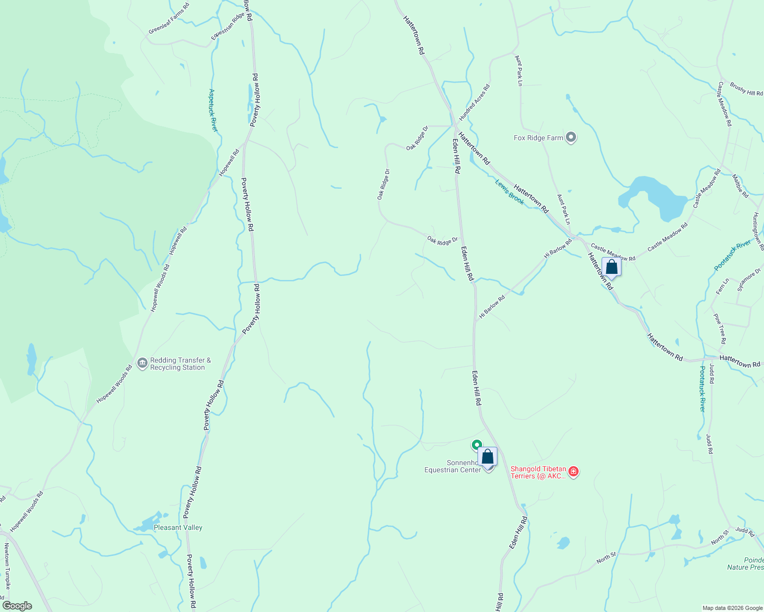 map of restaurants, bars, coffee shops, grocery stores, and more near 23 Split Rock Road in Newtown