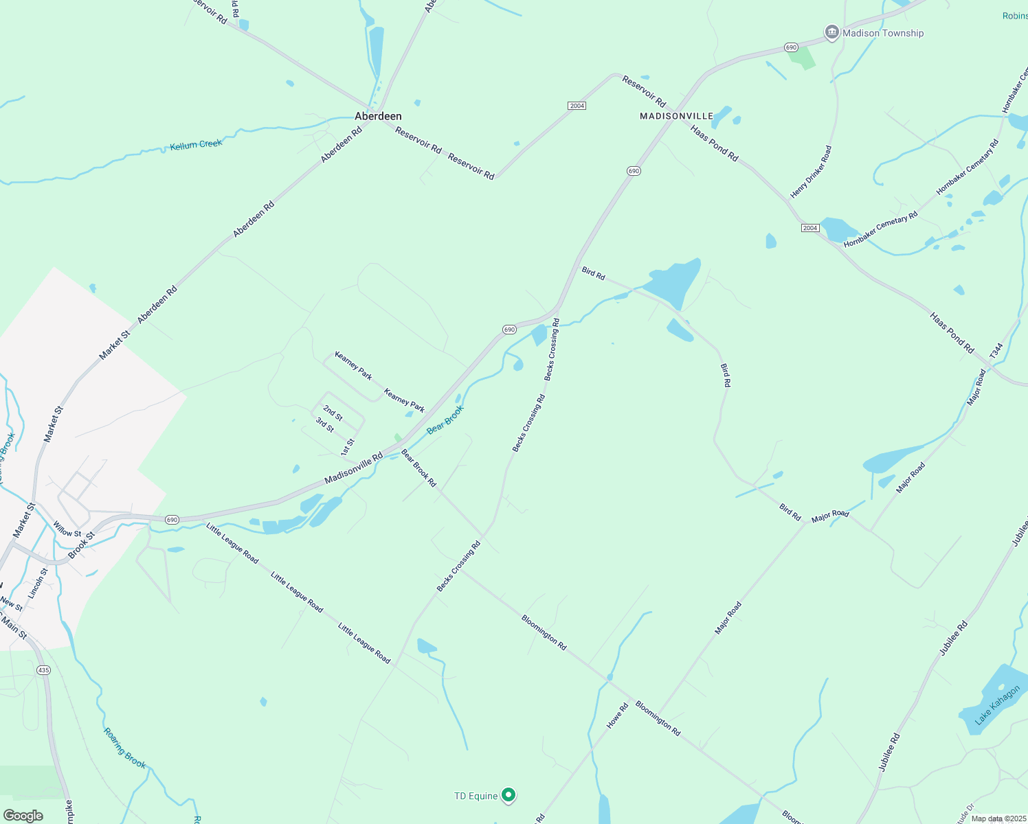 map of restaurants, bars, coffee shops, grocery stores, and more near 1971 Becks Crossing Road in Lackawanna County