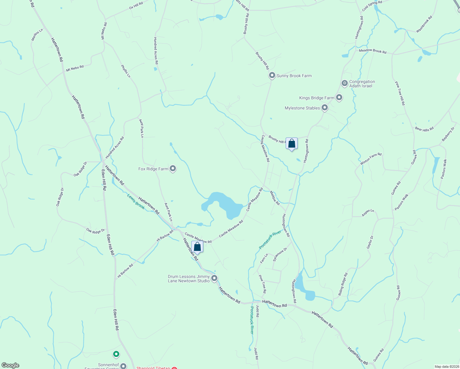 map of restaurants, bars, coffee shops, grocery stores, and more near 30 Maltbie Road in Newtown