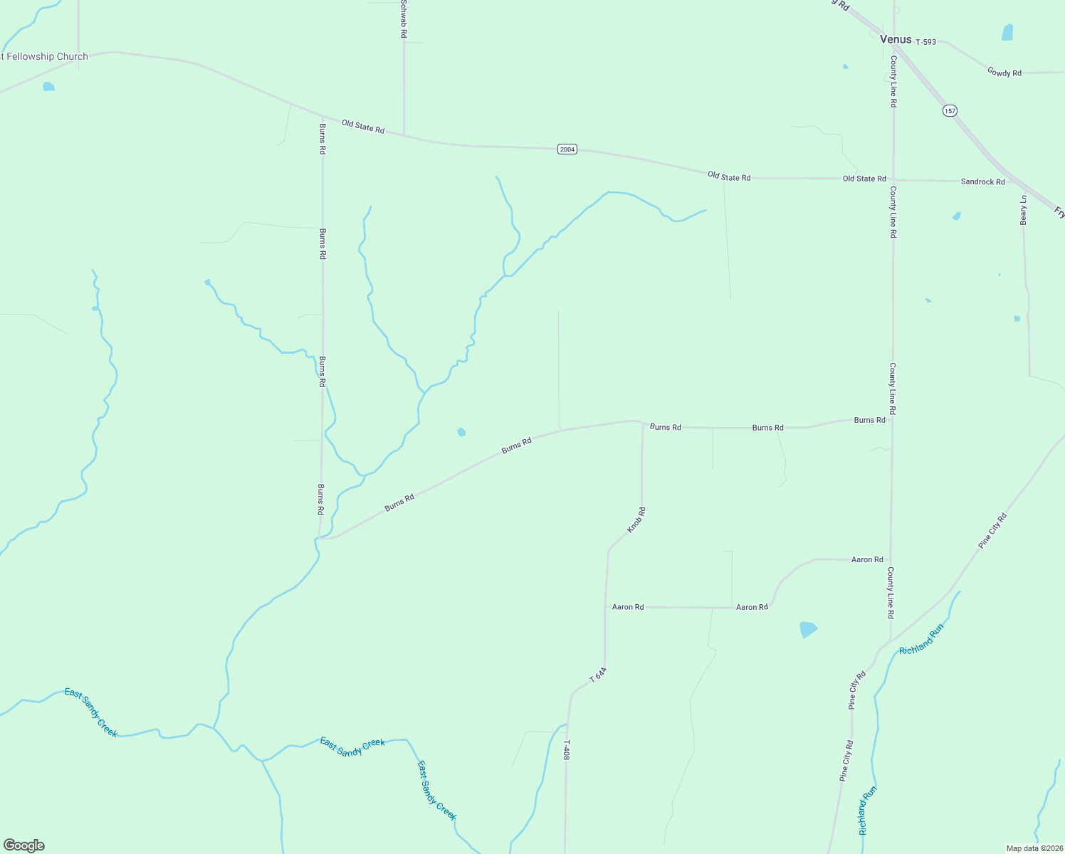 map of restaurants, bars, coffee shops, grocery stores, and more near 870 Burns Road in Venus