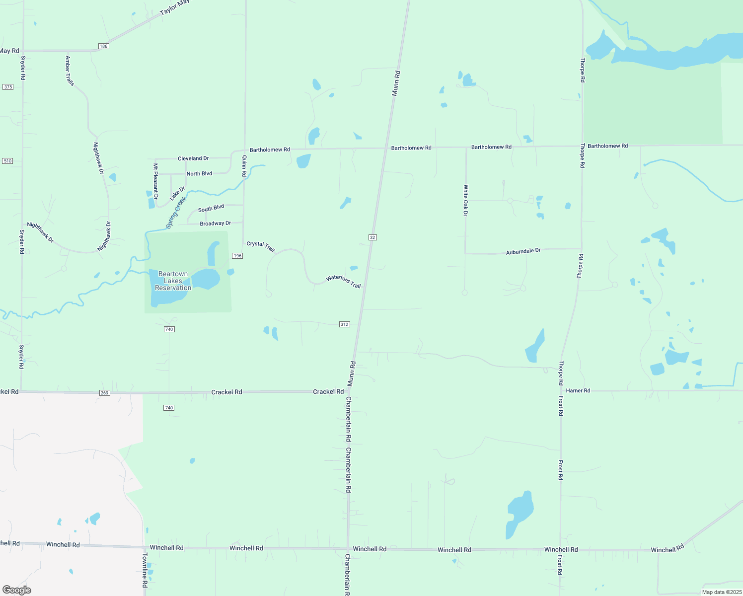 map of restaurants, bars, coffee shops, grocery stores, and more near 18987 Munn Road in Chagrin Falls