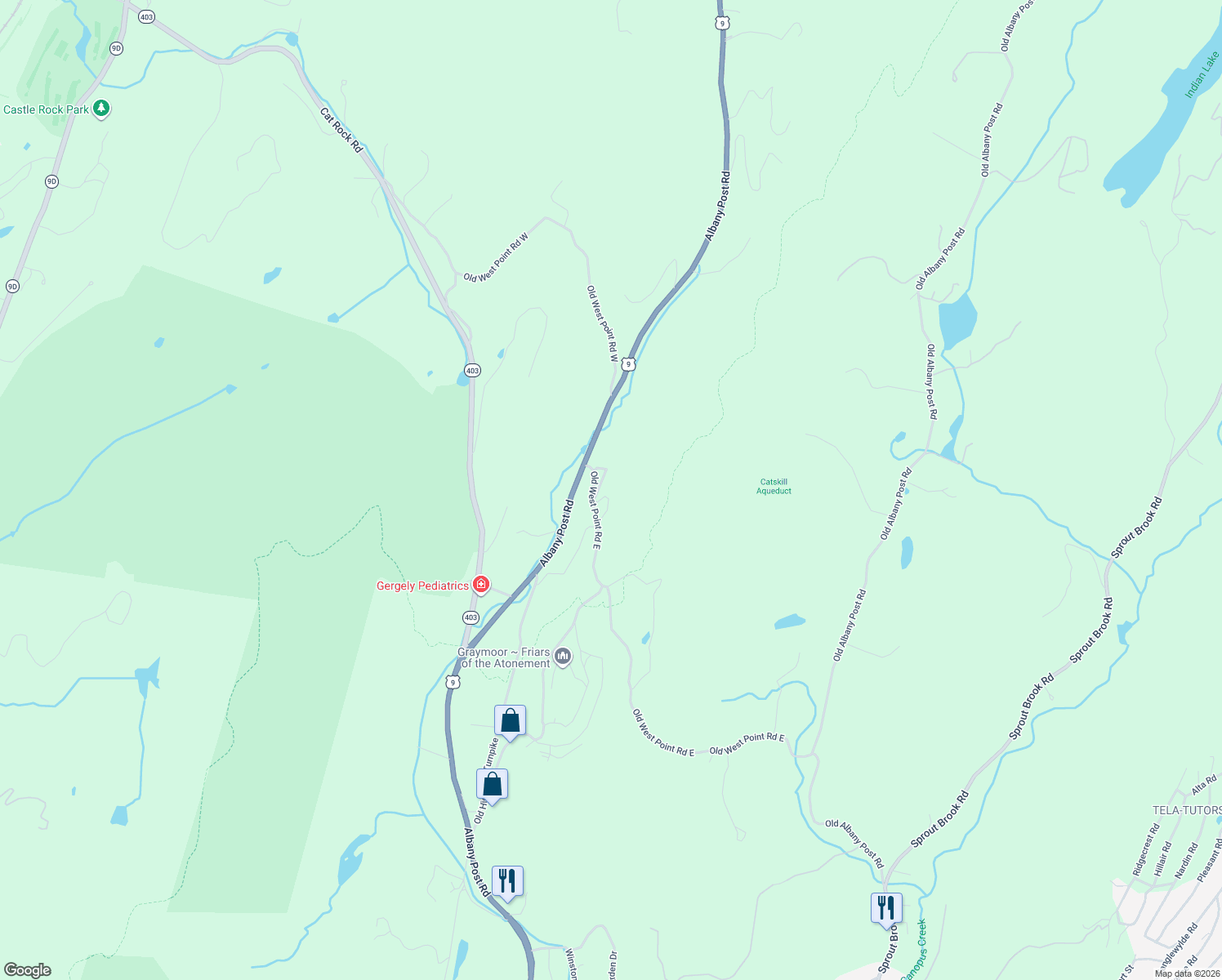 map of restaurants, bars, coffee shops, grocery stores, and more near 22 Atonement Avenue in Philipstown