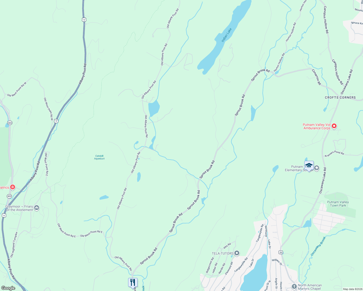 map of restaurants, bars, coffee shops, grocery stores, and more near 236 Old Albany Post Road in Garrison