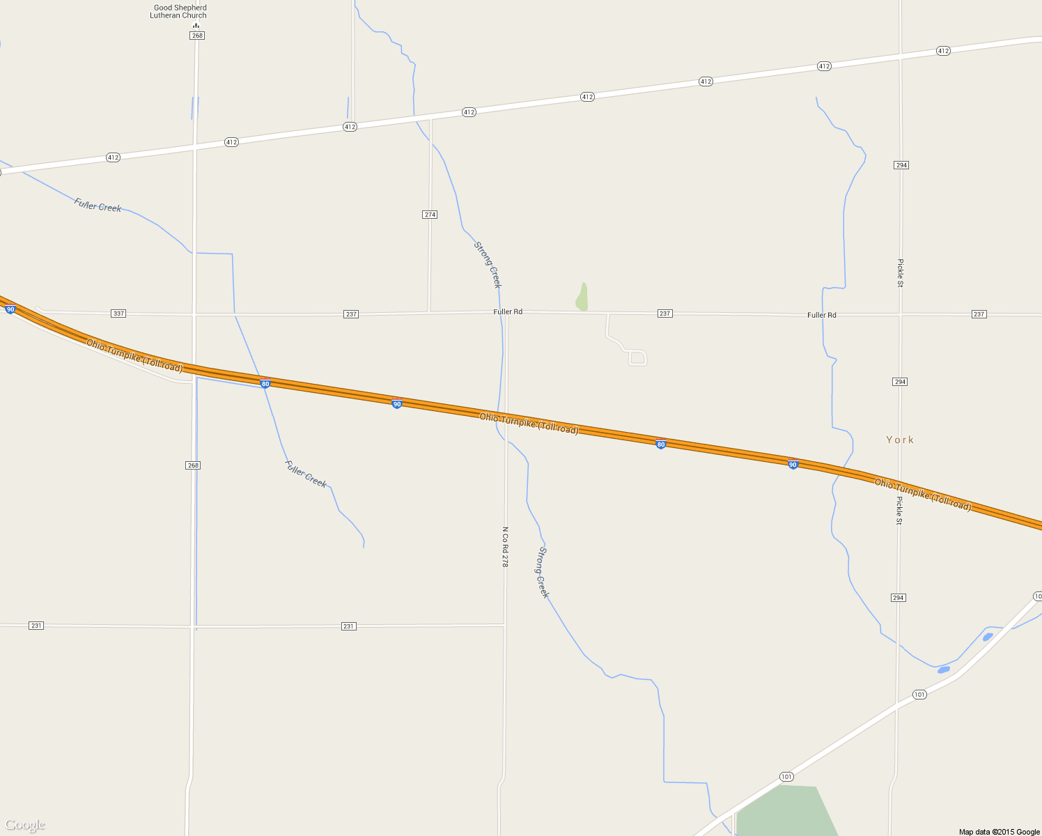 map of restaurants, bars, coffee shops, grocery stores, and more near Ohio Turnpike in Clyde