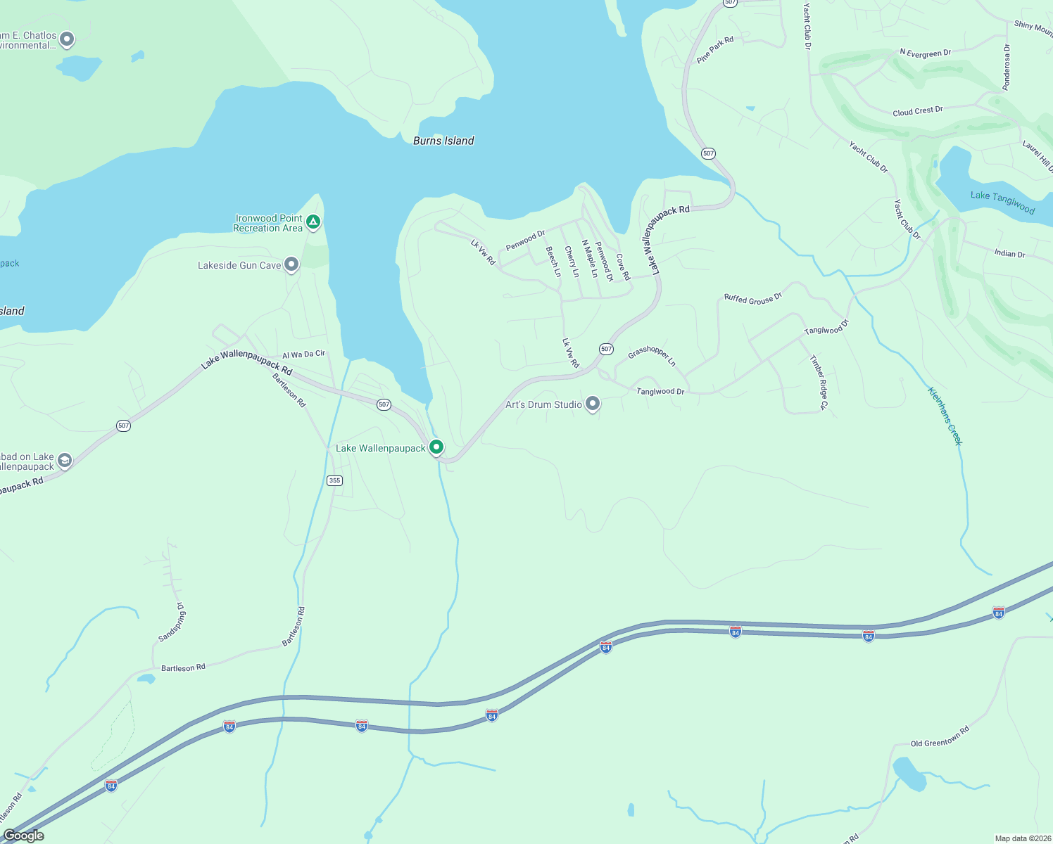 map of restaurants, bars, coffee shops, grocery stores, and more near 466-472 Falcon Crest in Greentown