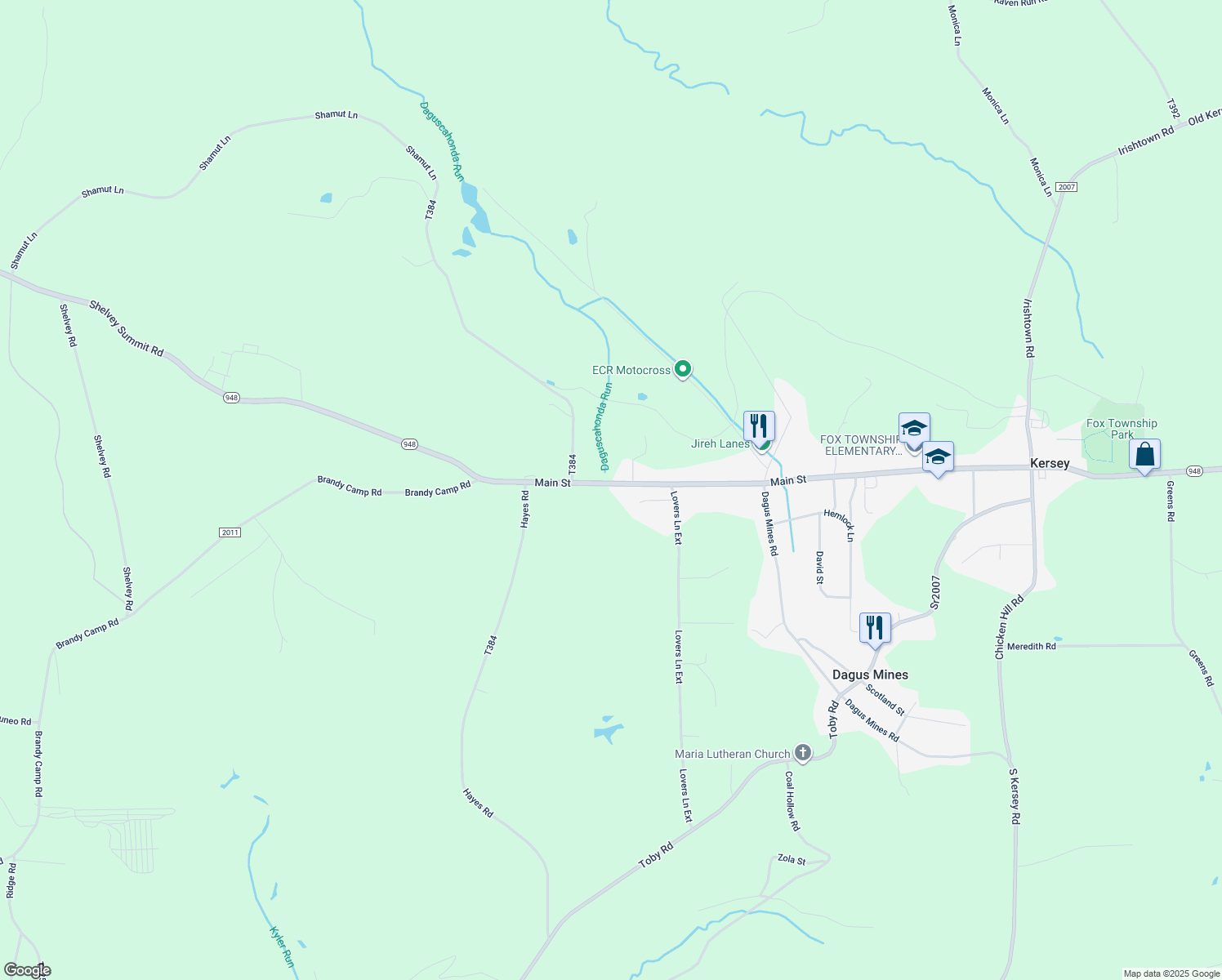 479 Main Street, Kersey PA Walk Score