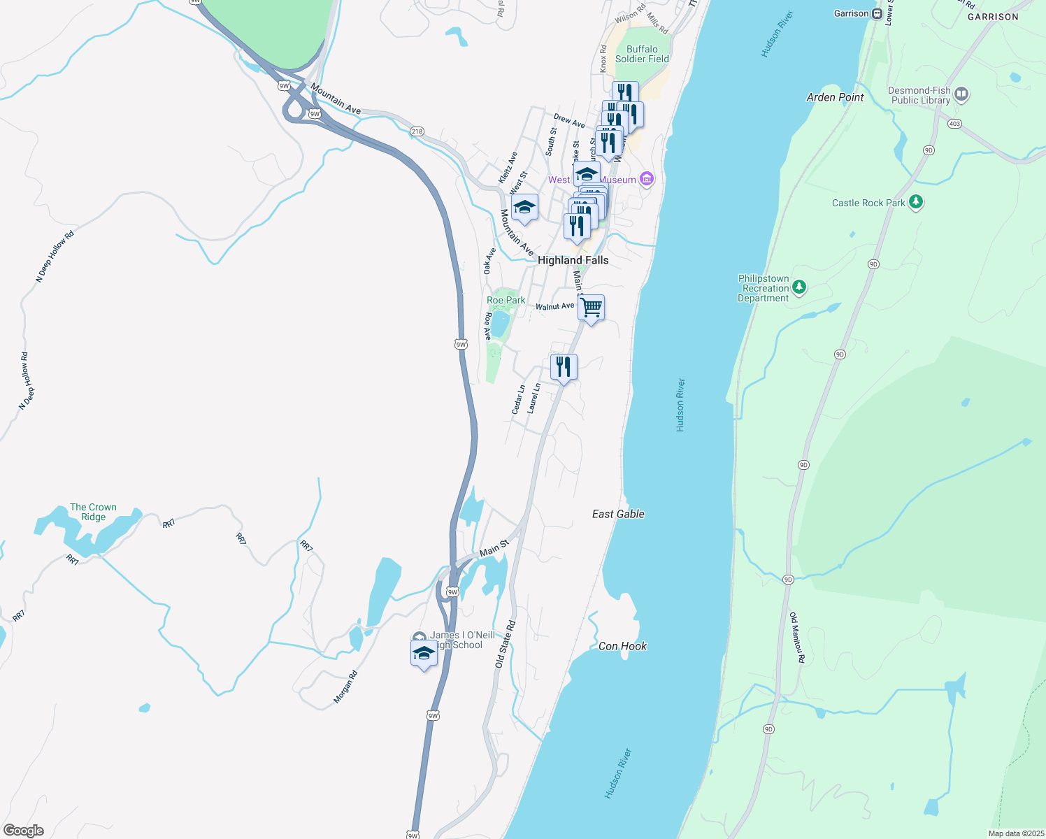 18 Satterlee Road, Highland Falls NY Walk Score