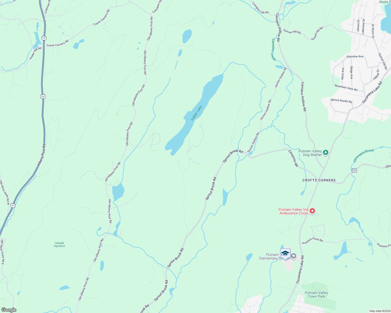 map of restaurants, bars, coffee shops, grocery stores, and more near 86 Indian Lake Road in Putnam Valley
