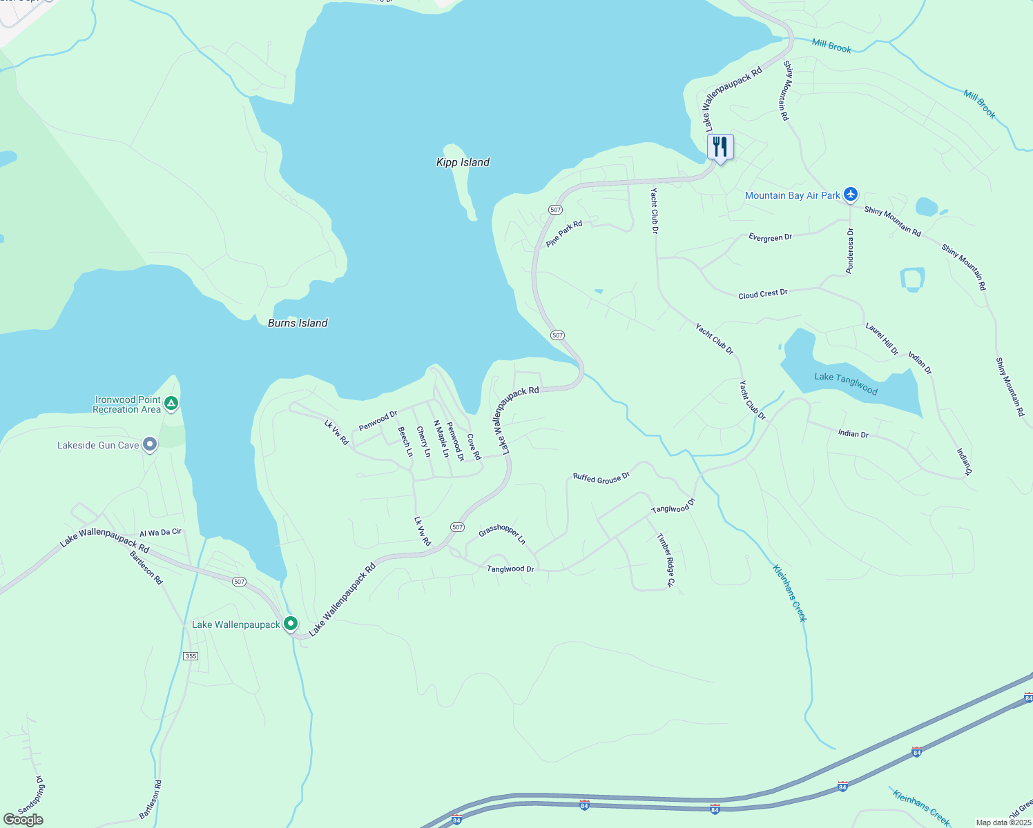 map of restaurants, bars, coffee shops, grocery stores, and more near 101 Hidden Lane in Greentown