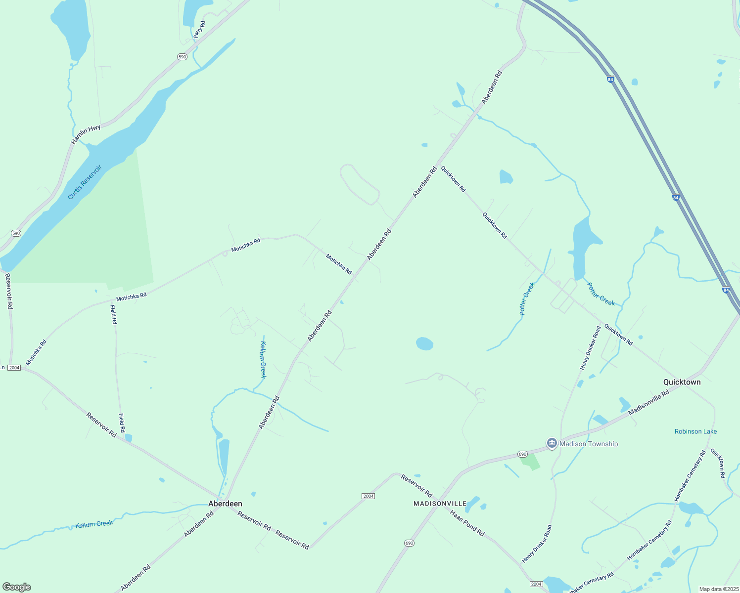 map of restaurants, bars, coffee shops, grocery stores, and more near 2470 Aberdeen Rd in Madison Twp