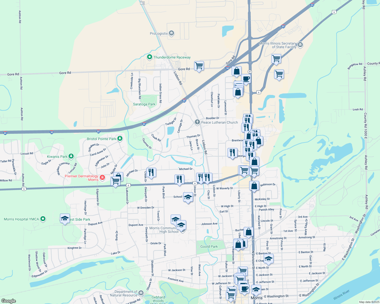 Shabbona Street, Morris IL Walk Score