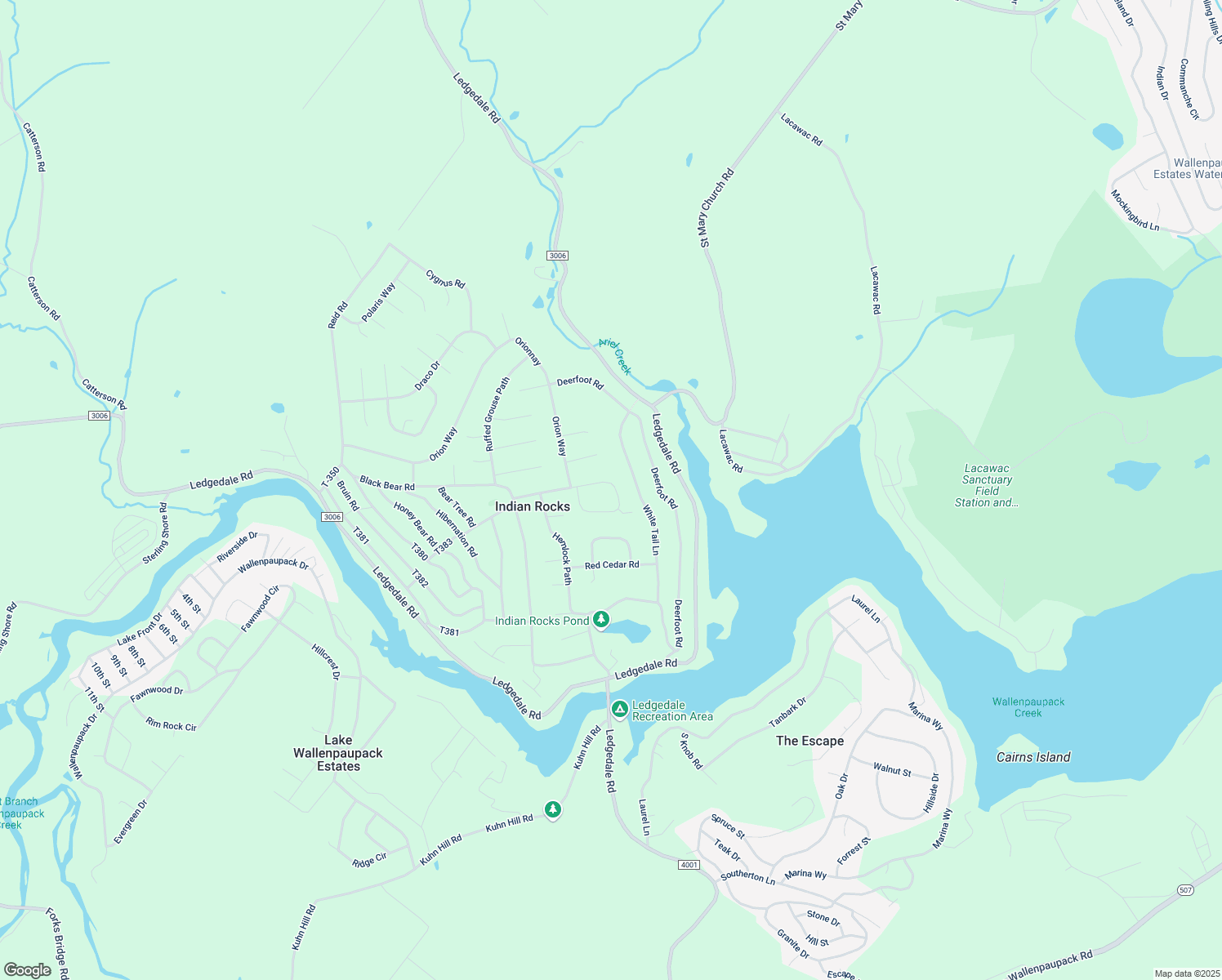 map of restaurants, bars, coffee shops, grocery stores, and more near 79 Wild Turkey Circle in Lake Ariel