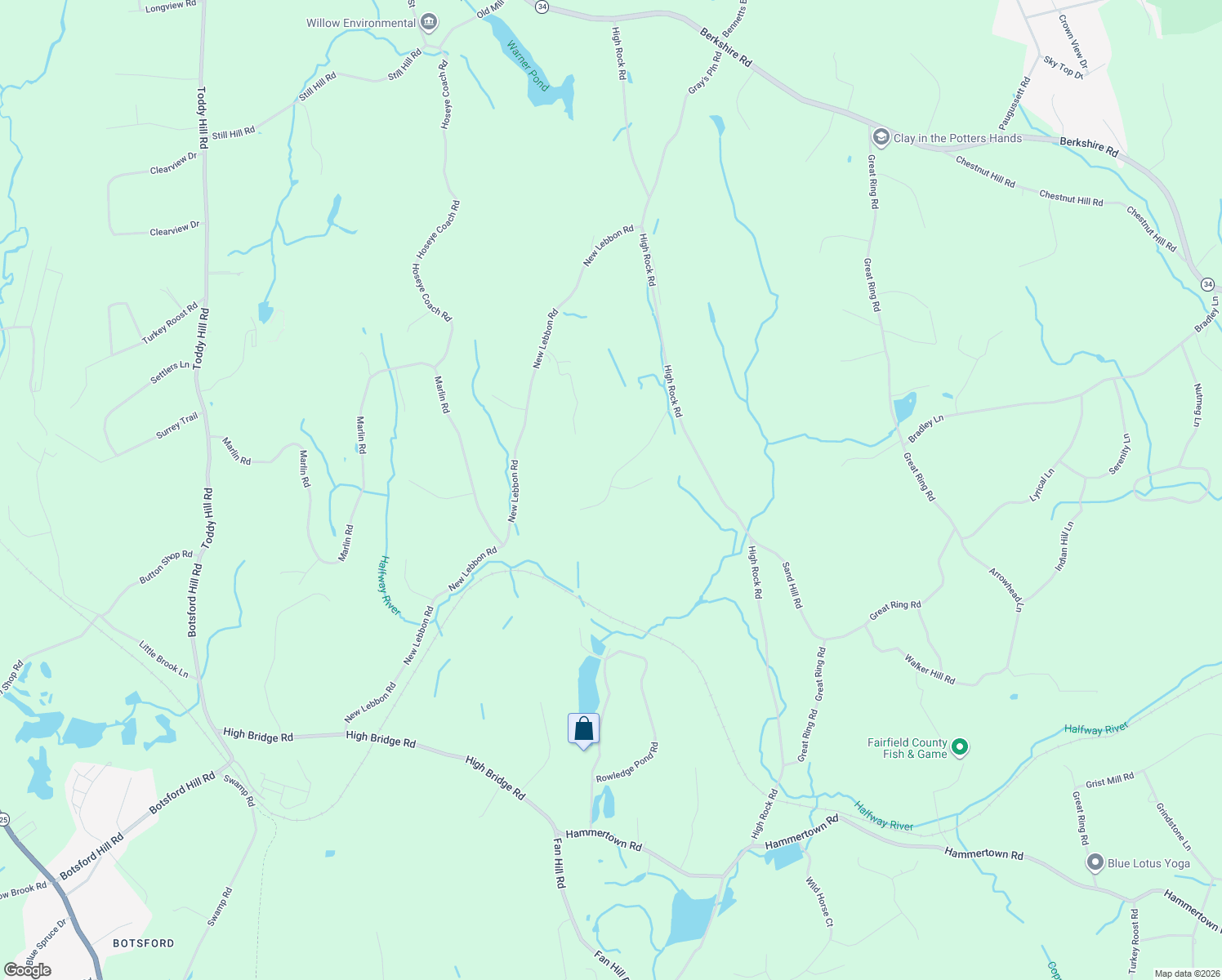 map of restaurants, bars, coffee shops, grocery stores, and more near 12 Kelly Court in Newtown