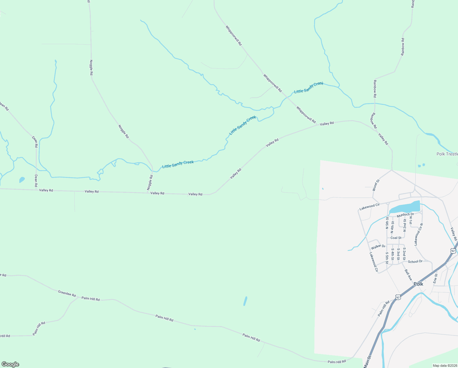 map of restaurants, bars, coffee shops, grocery stores, and more near 900 Valley Road in Polk