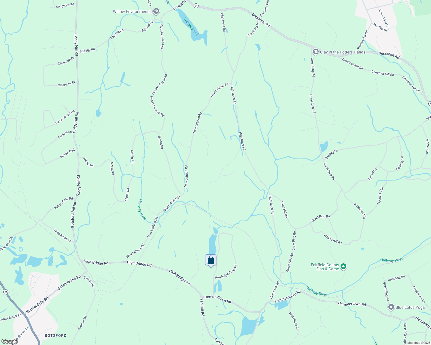 map of restaurants, bars, coffee shops, grocery stores, and more near 12 Kelly Court in Newtown