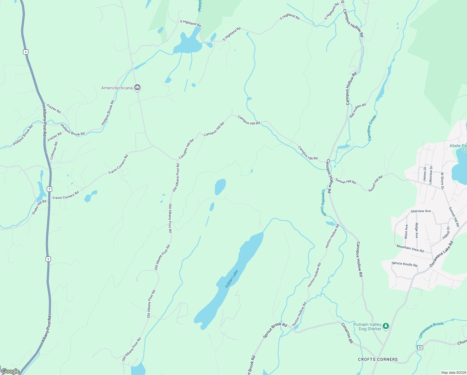 map of restaurants, bars, coffee shops, grocery stores, and more near 52 Chapman Road in Putnam Valley