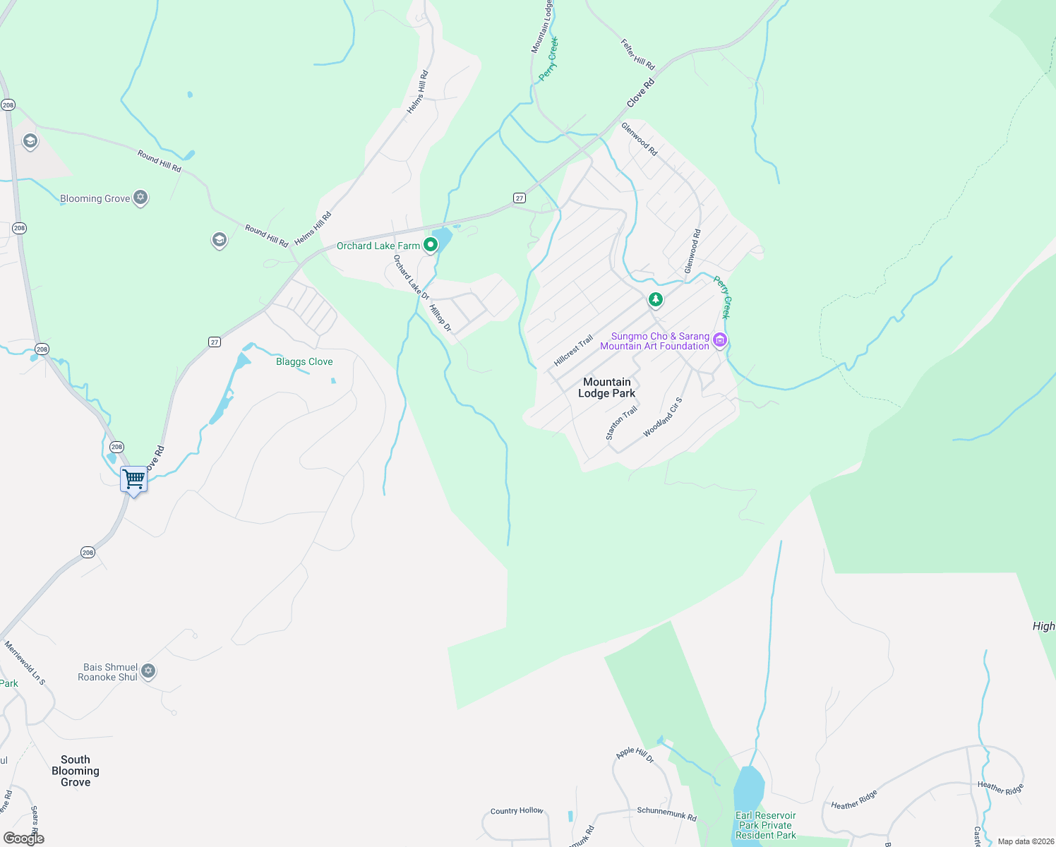 map of restaurants, bars, coffee shops, grocery stores, and more near 93 Sylvan Trail in Monroe