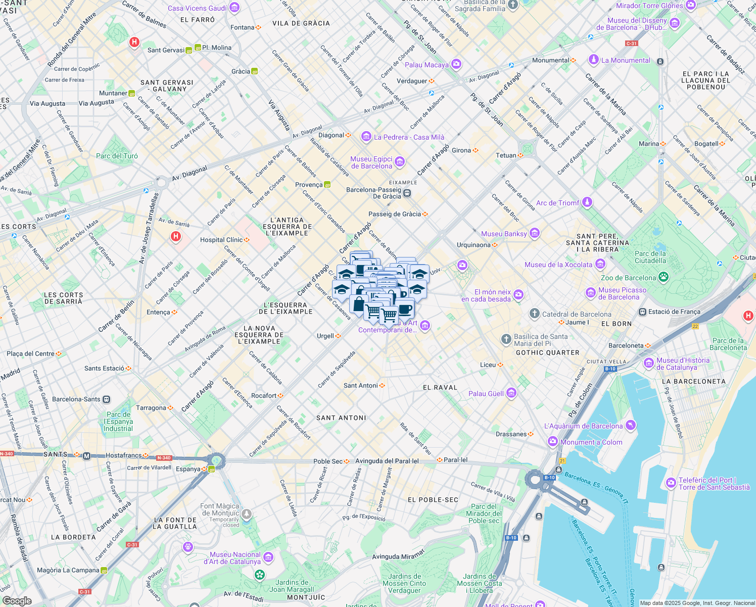 586 Gran Via de Les Corts Catalanes, Barcelona CT Walk Score