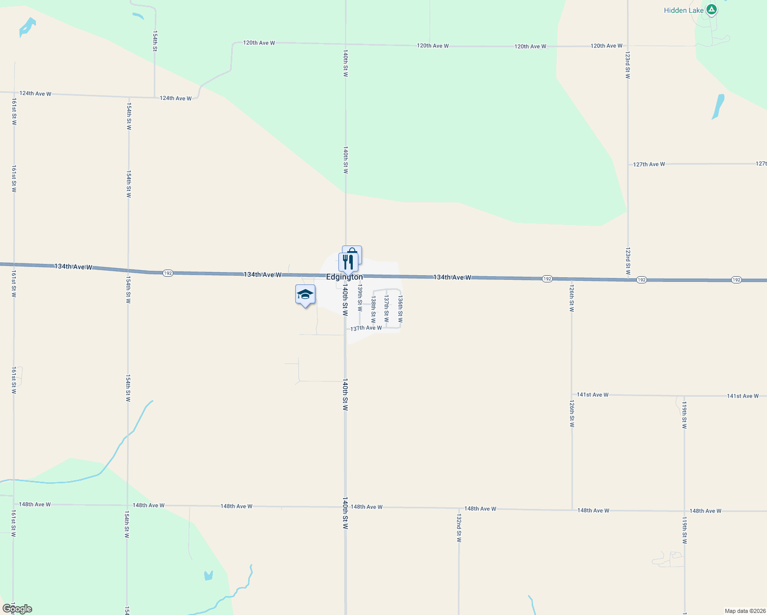 map of restaurants, bars, coffee shops, grocery stores, and more near 13528 137th St W in Taylor Ridge