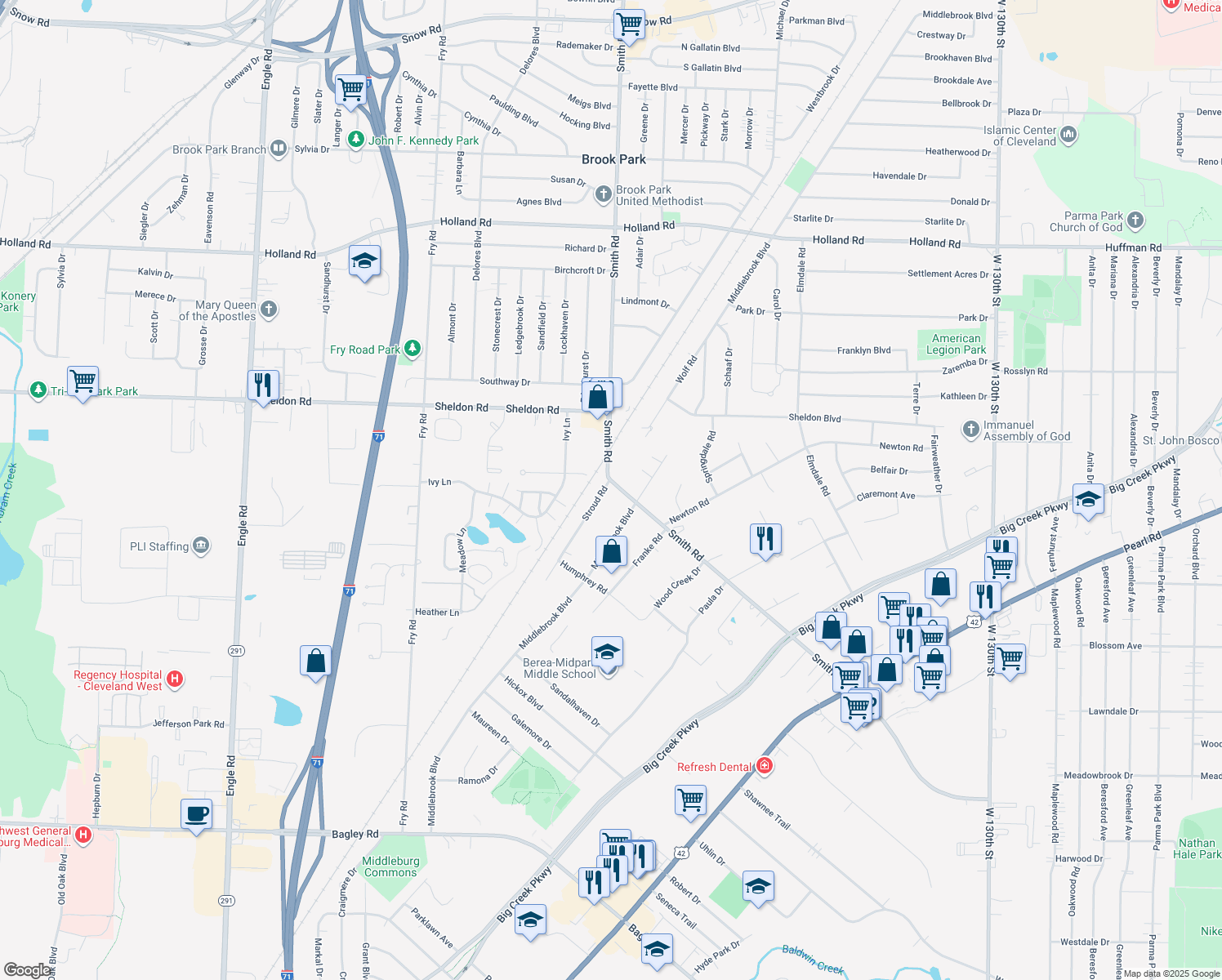 6710 Smith Road, Middleburg Heights OH Walk Score