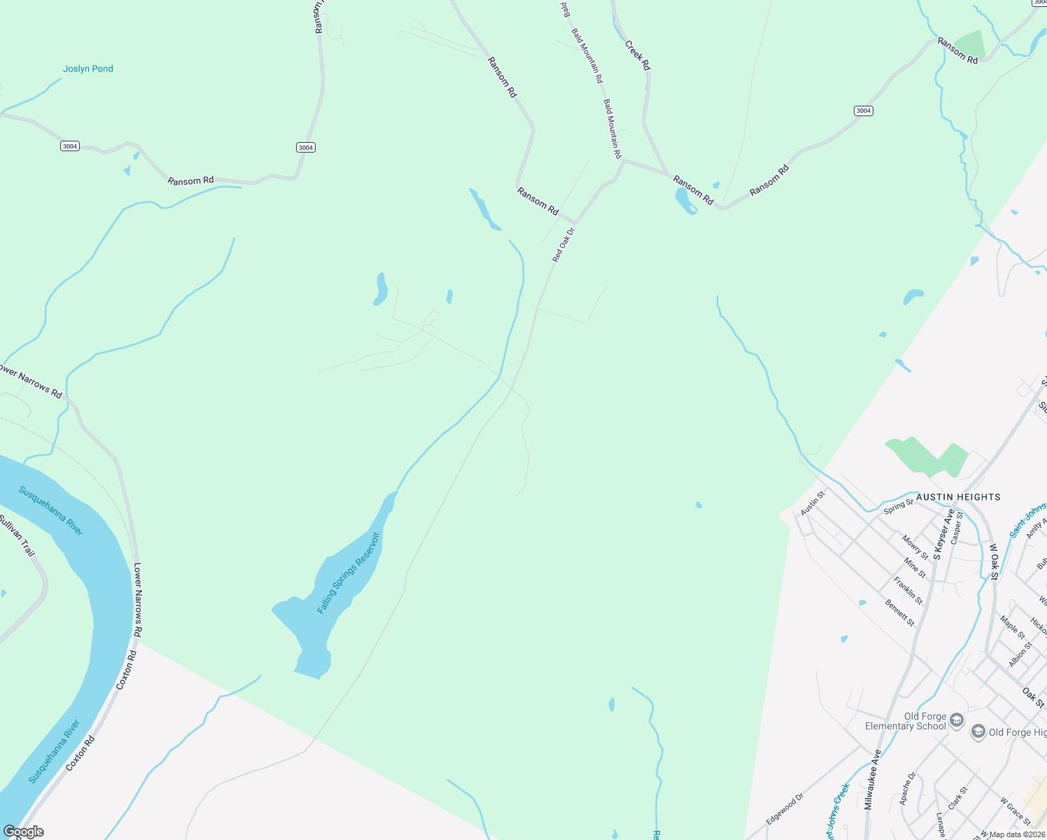 map of restaurants, bars, coffee shops, grocery stores, and more near 11020 Spring Drive in Clarks Summit