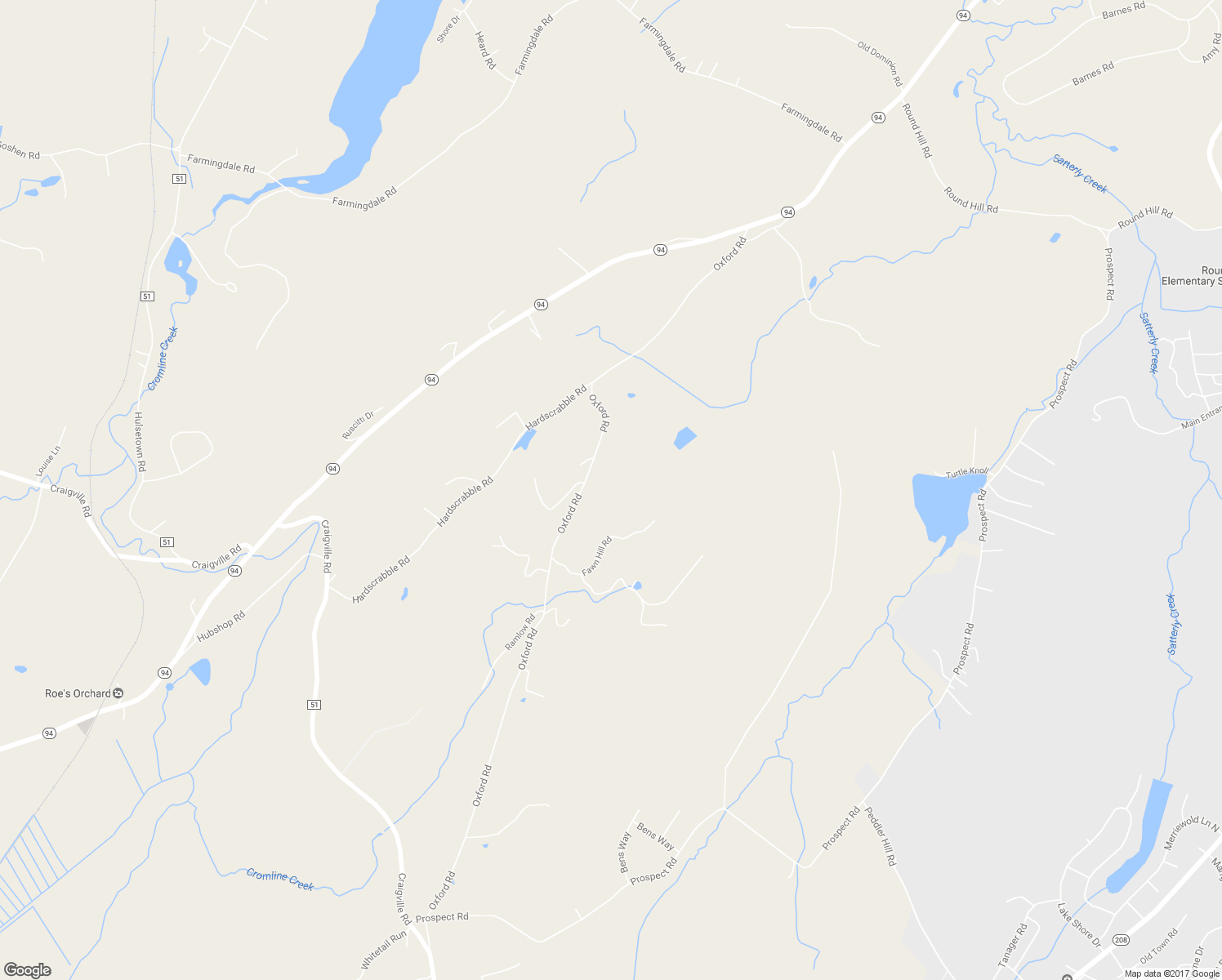 map of restaurants, bars, coffee shops, grocery stores, and more near 101 Oxford Road in Chester