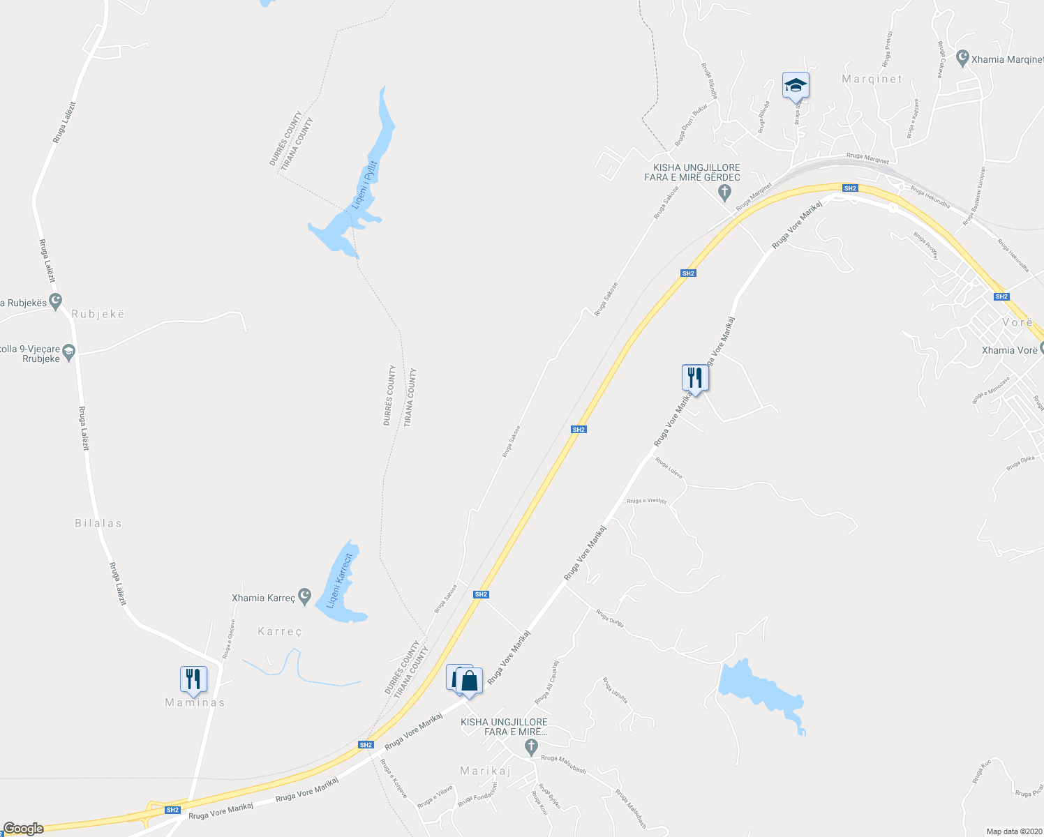 map of restaurants, bars, coffee shops, grocery stores, and more near in 