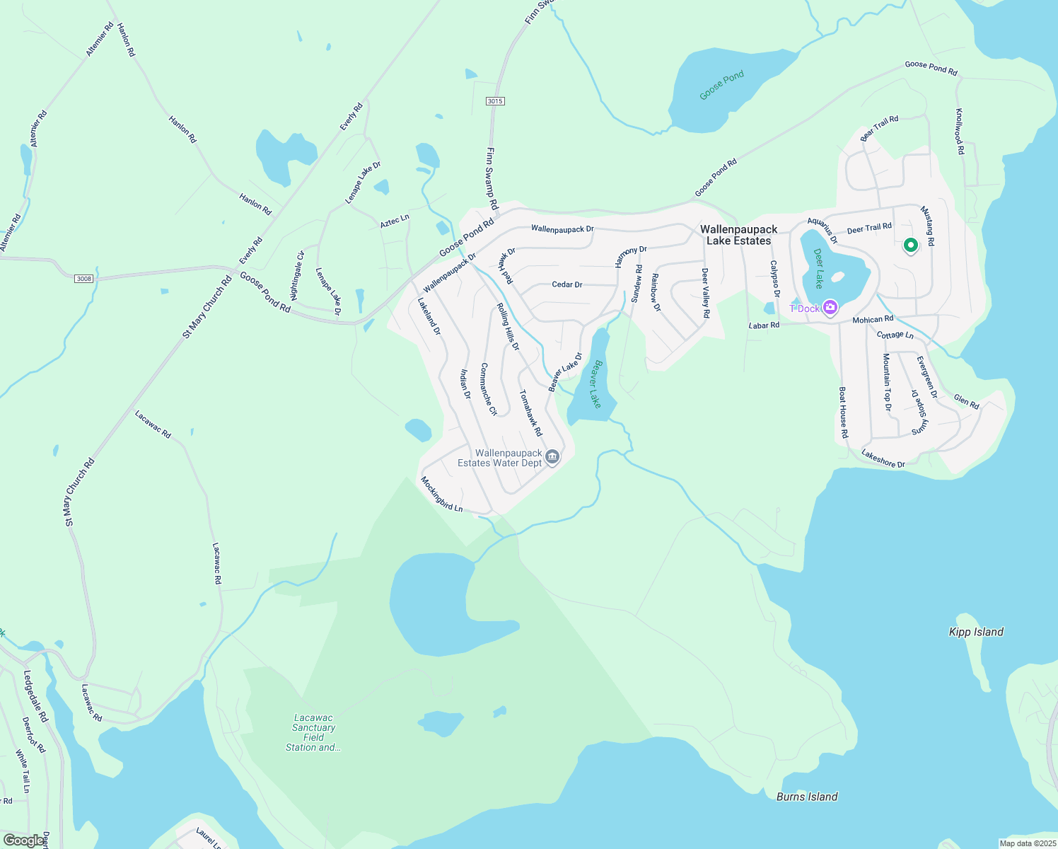 map of restaurants, bars, coffee shops, grocery stores, and more near 1027 Tomahawk Road in Lake Ariel