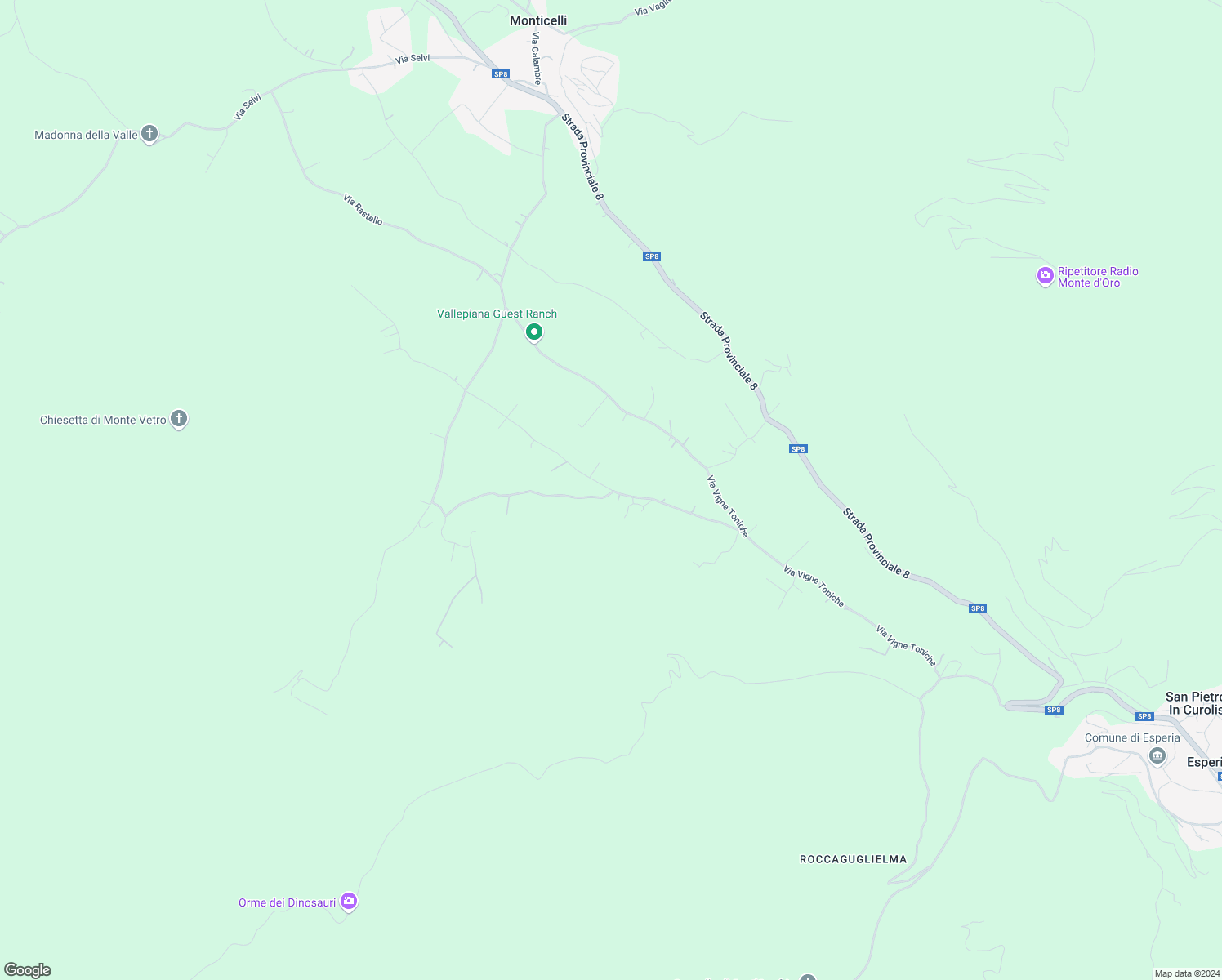 map of restaurants, bars, coffee shops, grocery stores, and more near in Province of Frosinone