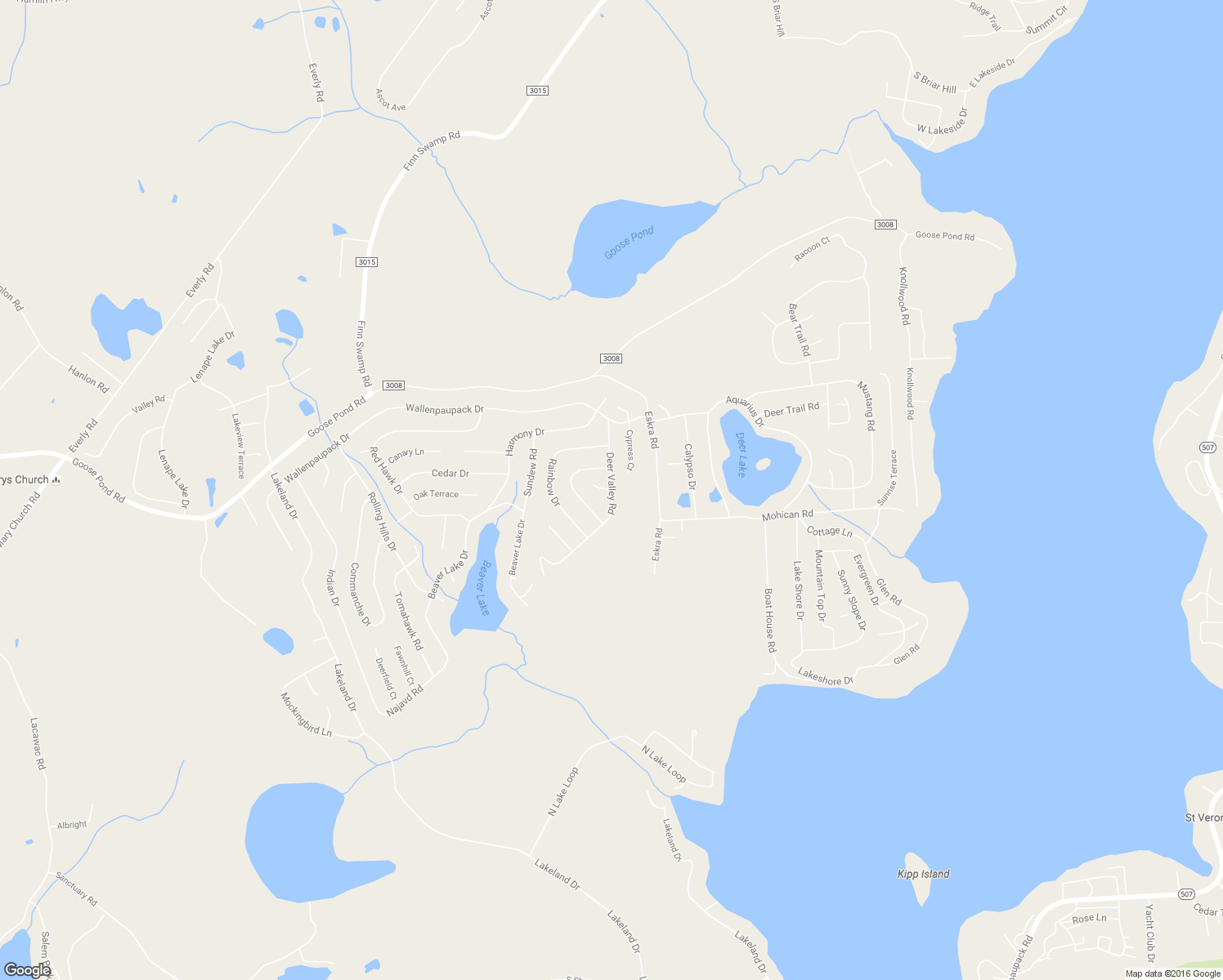 map of restaurants, bars, coffee shops, grocery stores, and more near Deer Valley Road in Wayne County
