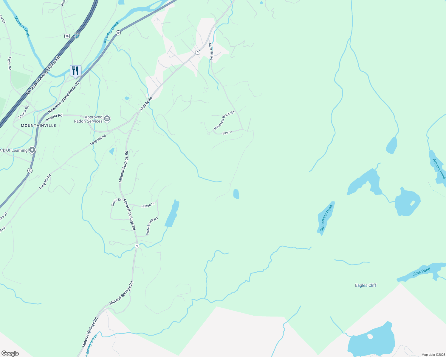 map of restaurants, bars, coffee shops, grocery stores, and more near 200 Mine Hill Road in Cornwall