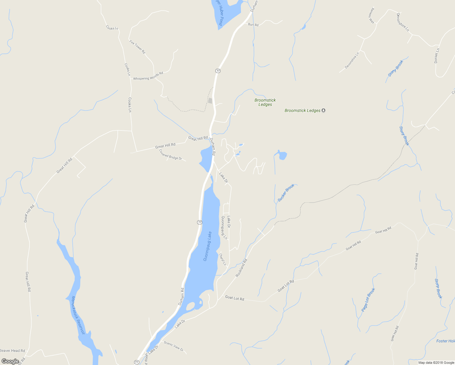 map of restaurants, bars, coffee shops, grocery stores, and more near 779 Lake Drive in Guilford