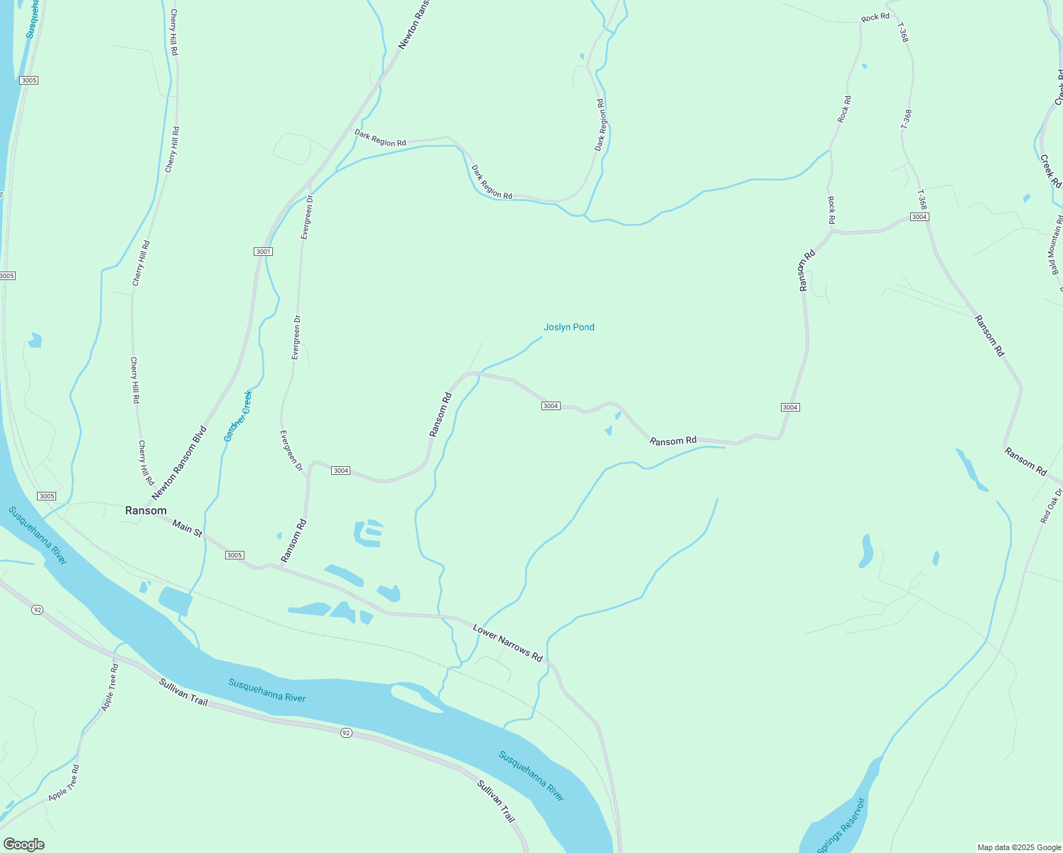 map of restaurants, bars, coffee shops, grocery stores, and more near 2709 Ransom Rd in Clarks Summit