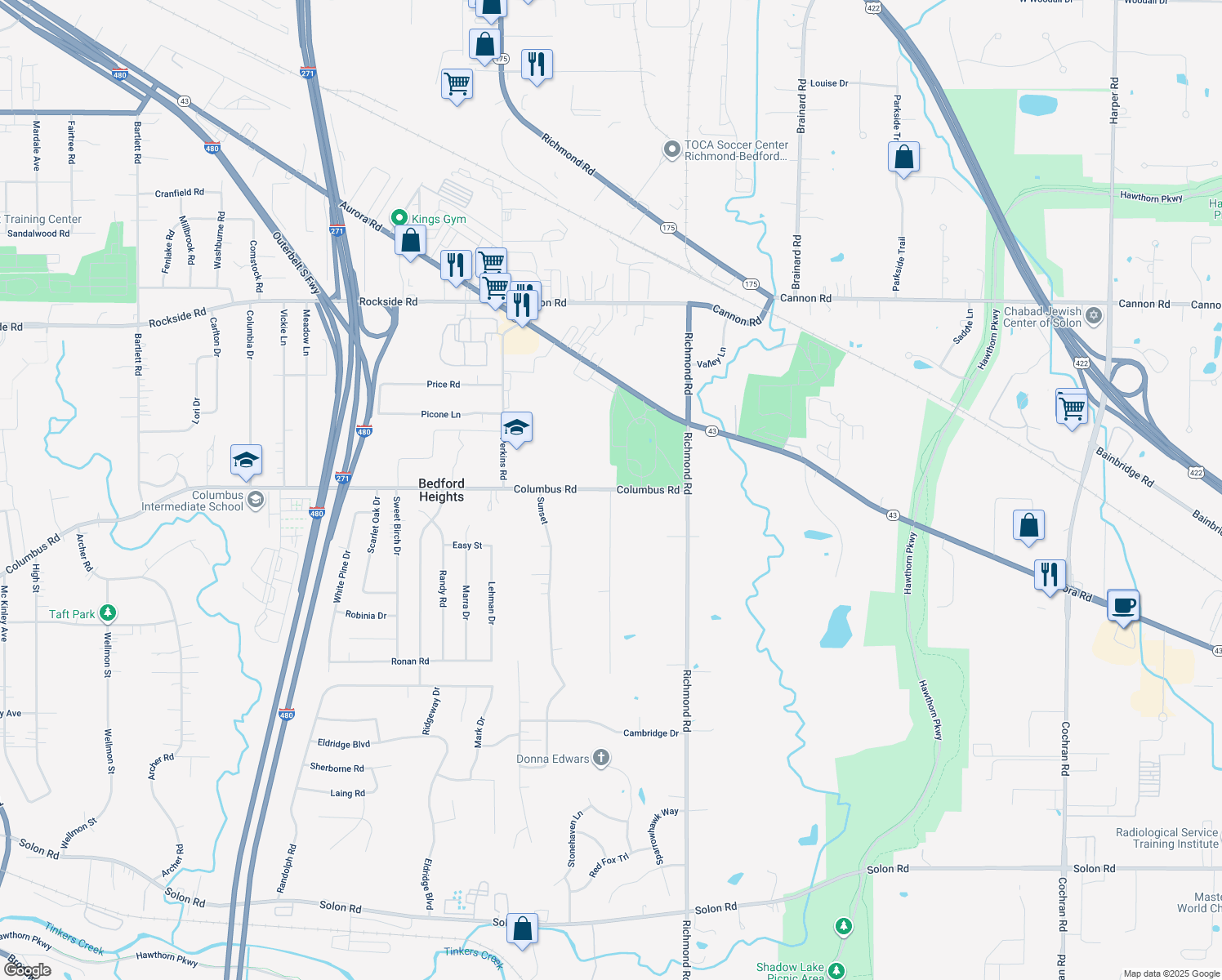 43228 Columbus Road, Bedford Heights OH Walk Score