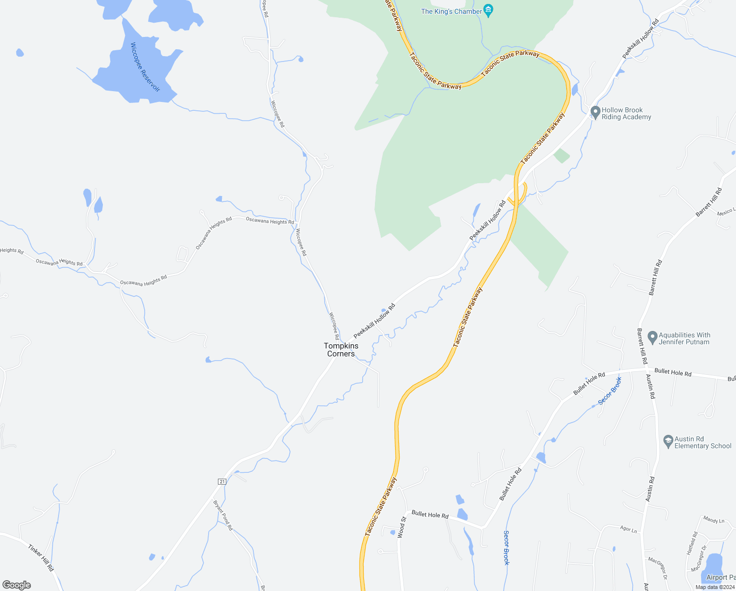 map of restaurants, bars, coffee shops, grocery stores, and more near 745 Peekskill Hollow Road in Putnam Valley