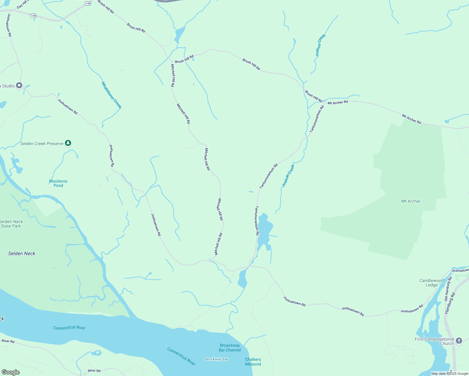 map of restaurants, bars, coffee shops, grocery stores, and more near 58 Tantumorantum Road in Lyme