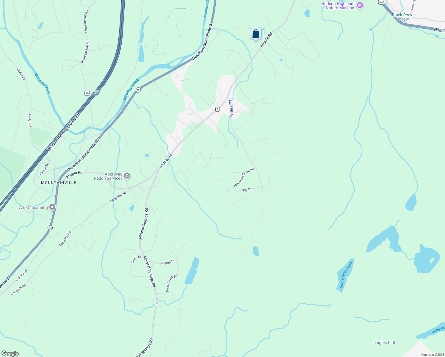 map of restaurants, bars, coffee shops, grocery stores, and more near 16 Mountain Brook Road in Cornwall