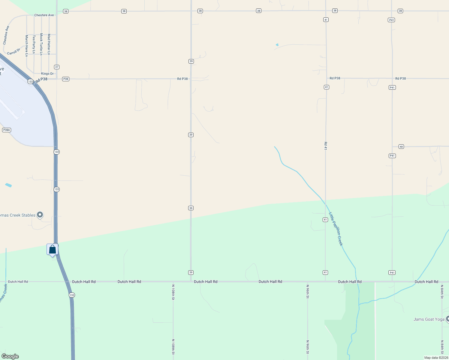 map of restaurants, bars, coffee shops, grocery stores, and more near 8970 Echo Valley Lane in Omaha