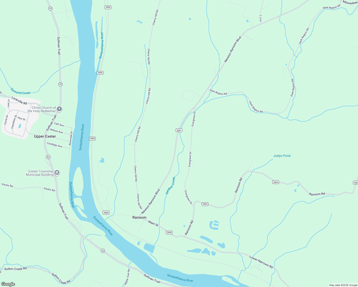 map of restaurants, bars, coffee shops, grocery stores, and more near 2335 Newton Ransom Boulevard in Clarks Summit