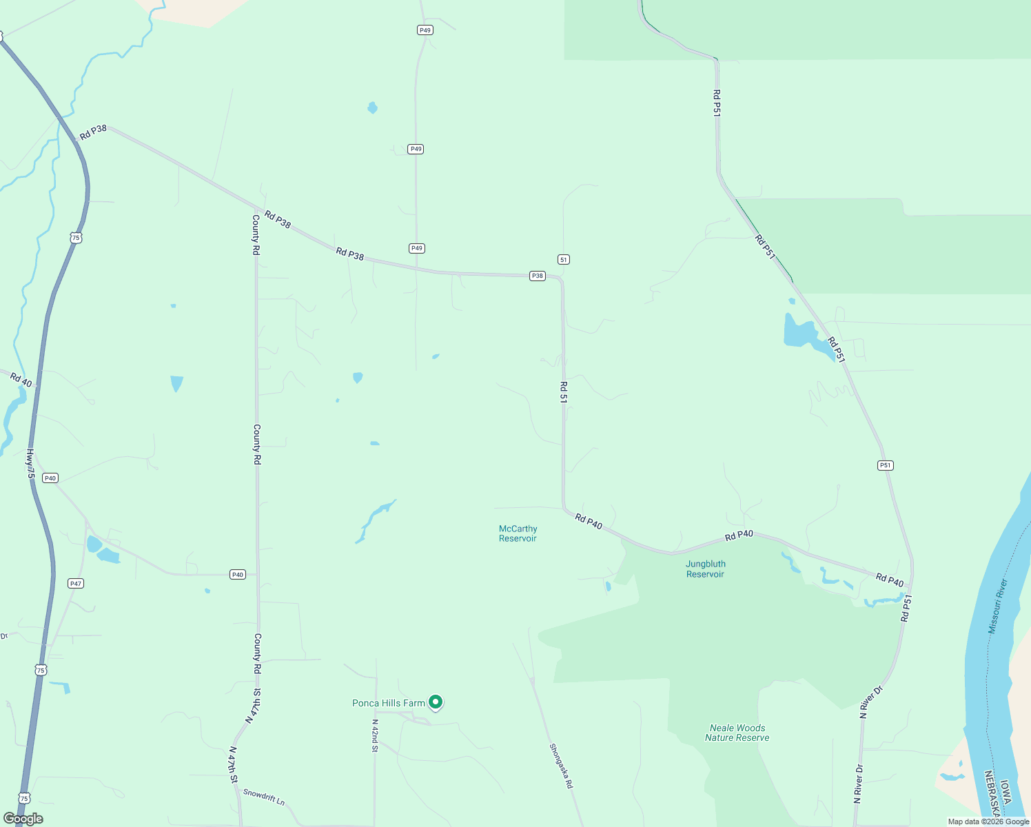 map of restaurants, bars, coffee shops, grocery stores, and more near 3054 Pooh Bear Lane in Omaha