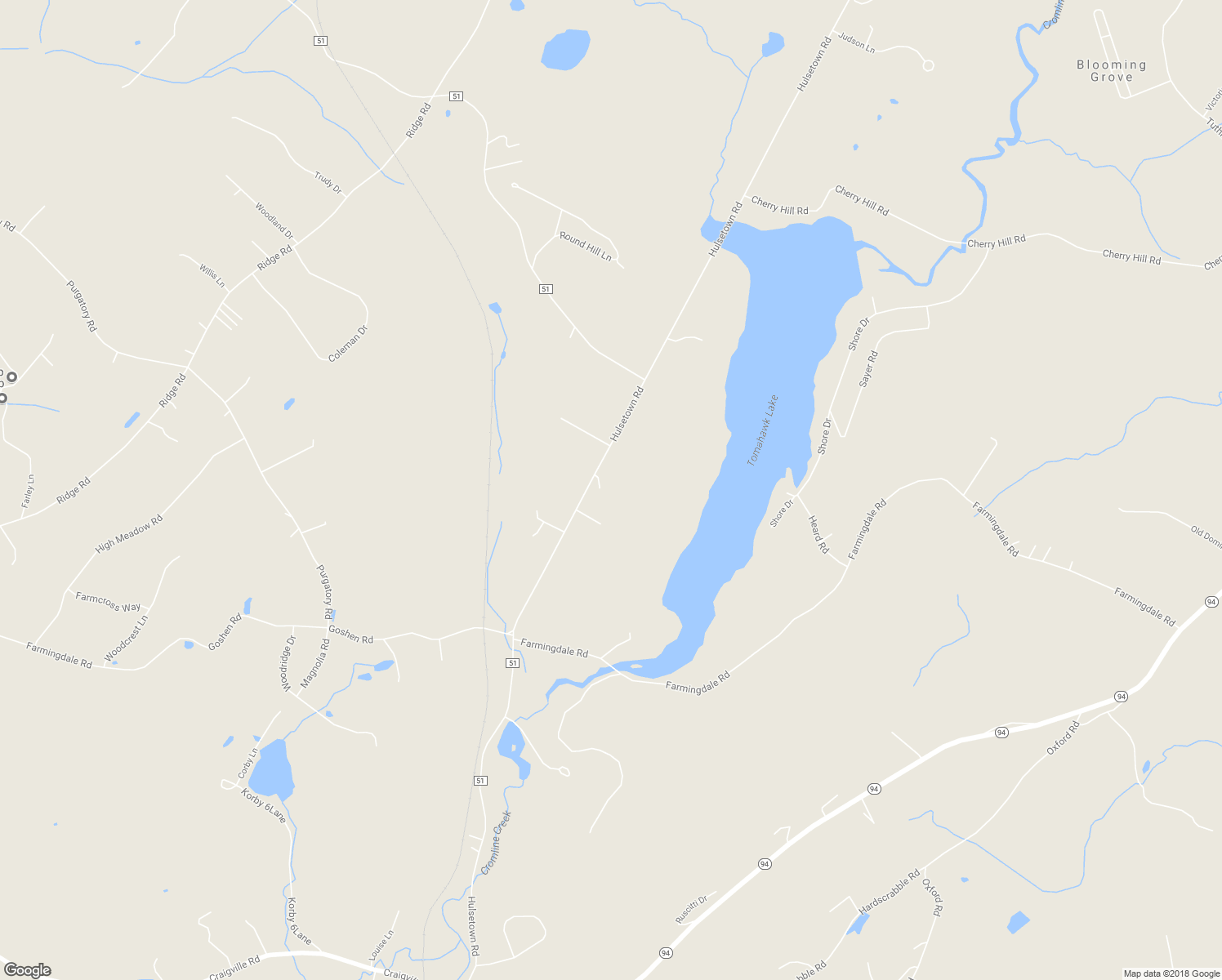 map of restaurants, bars, coffee shops, grocery stores, and more near 242 Hulsetown Road in Campbell Hall