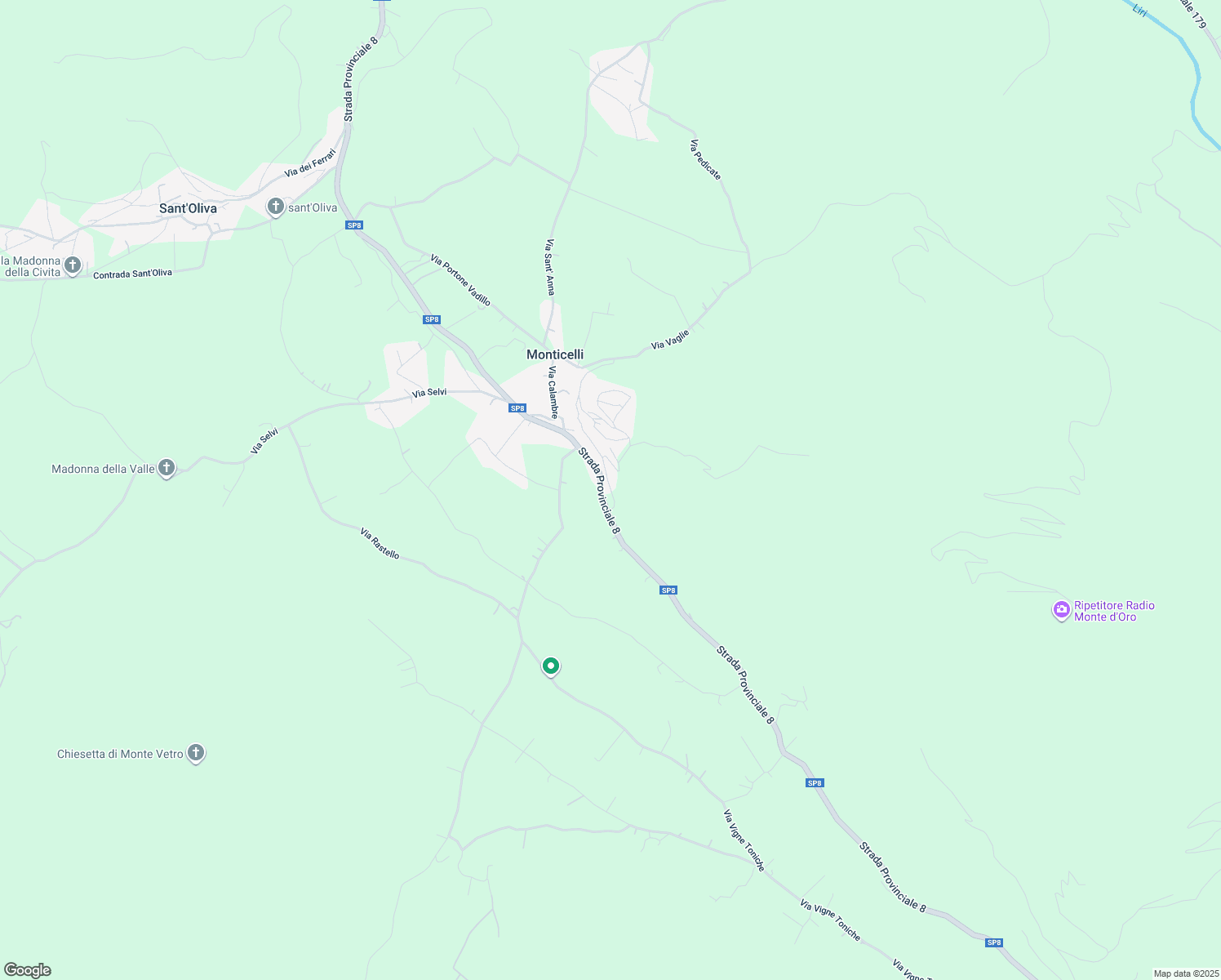 map of restaurants, bars, coffee shops, grocery stores, and more near 4 Via Braccio in Monticelli