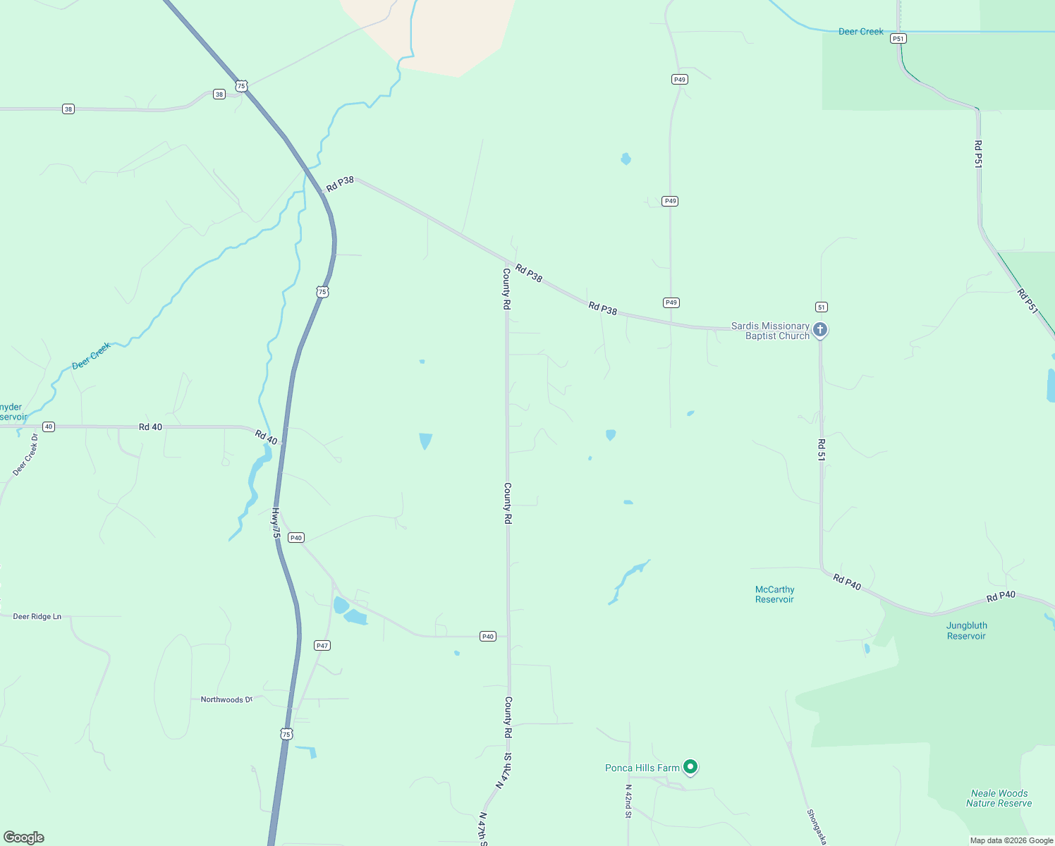 map of restaurants, bars, coffee shops, grocery stores, and more near 2004 County Road 49 in Omaha