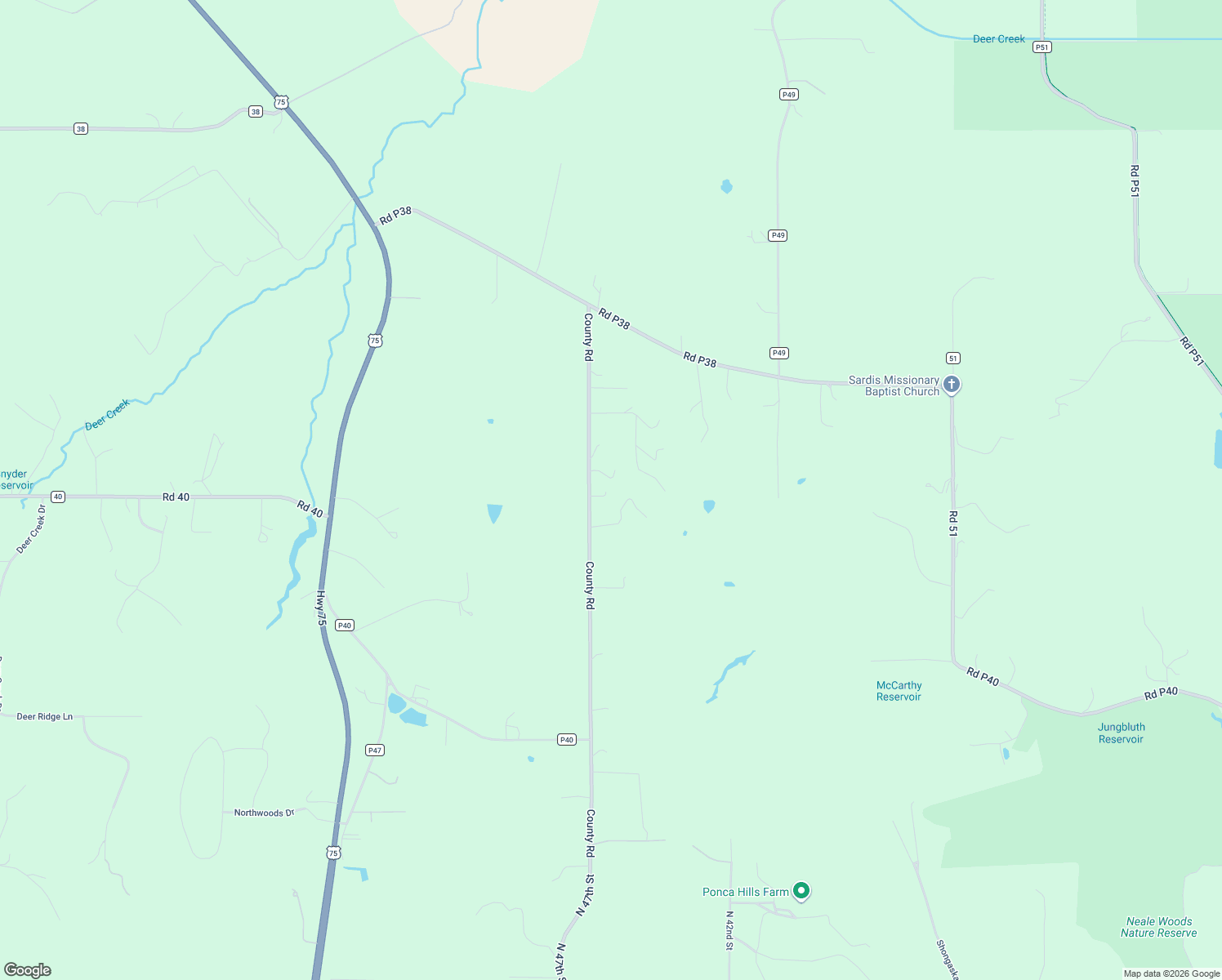 map of restaurants, bars, coffee shops, grocery stores, and more near 2004 County Road 49 in Omaha